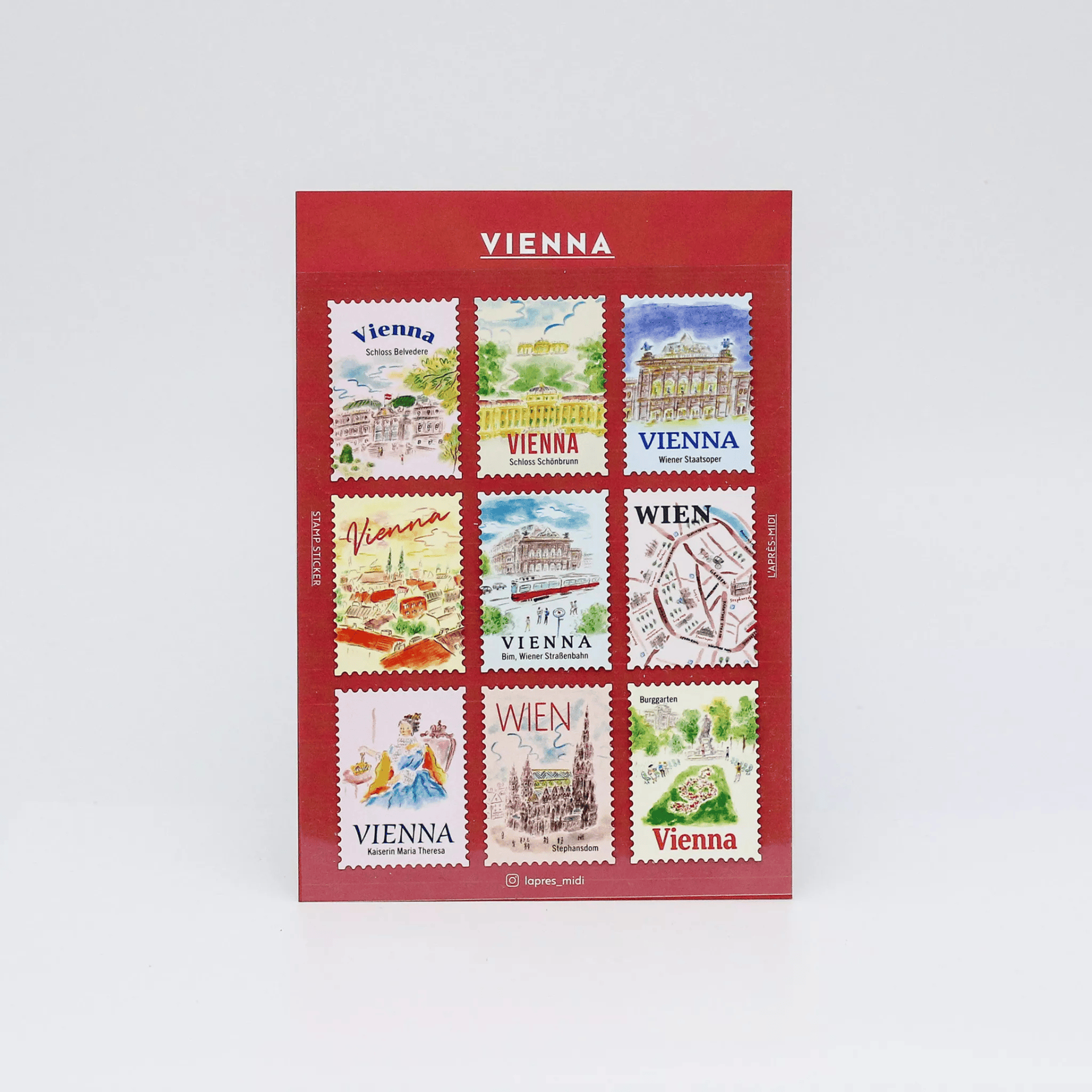 Pansydaisy Korea Stickers Travel Stamp Stickers - Vienna