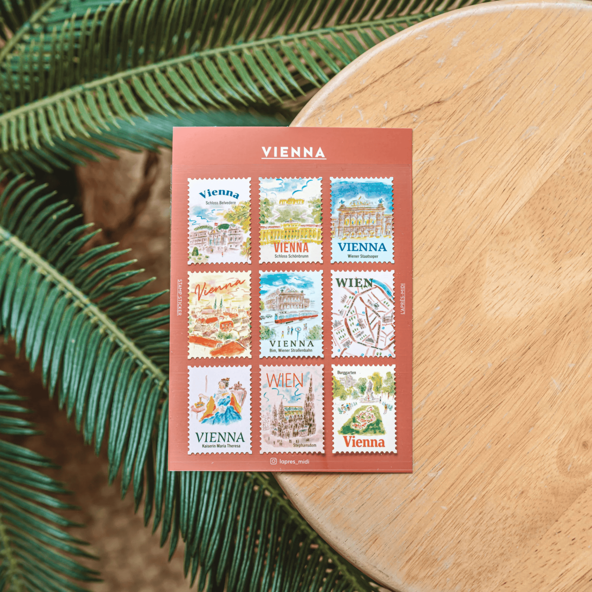 Pansydaisy Korea Stickers Travel Stamp Stickers - Vienna