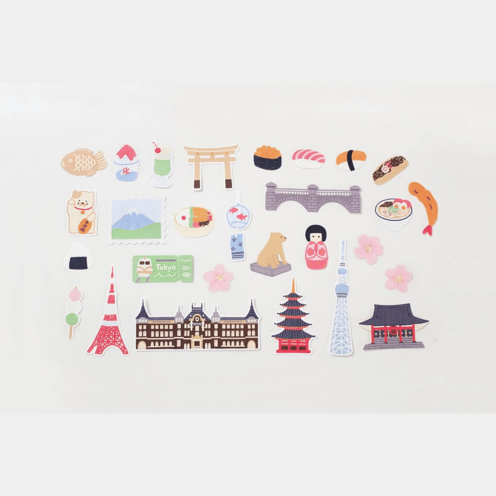 Suatelier Stickers Travel - Tokyo Stickers