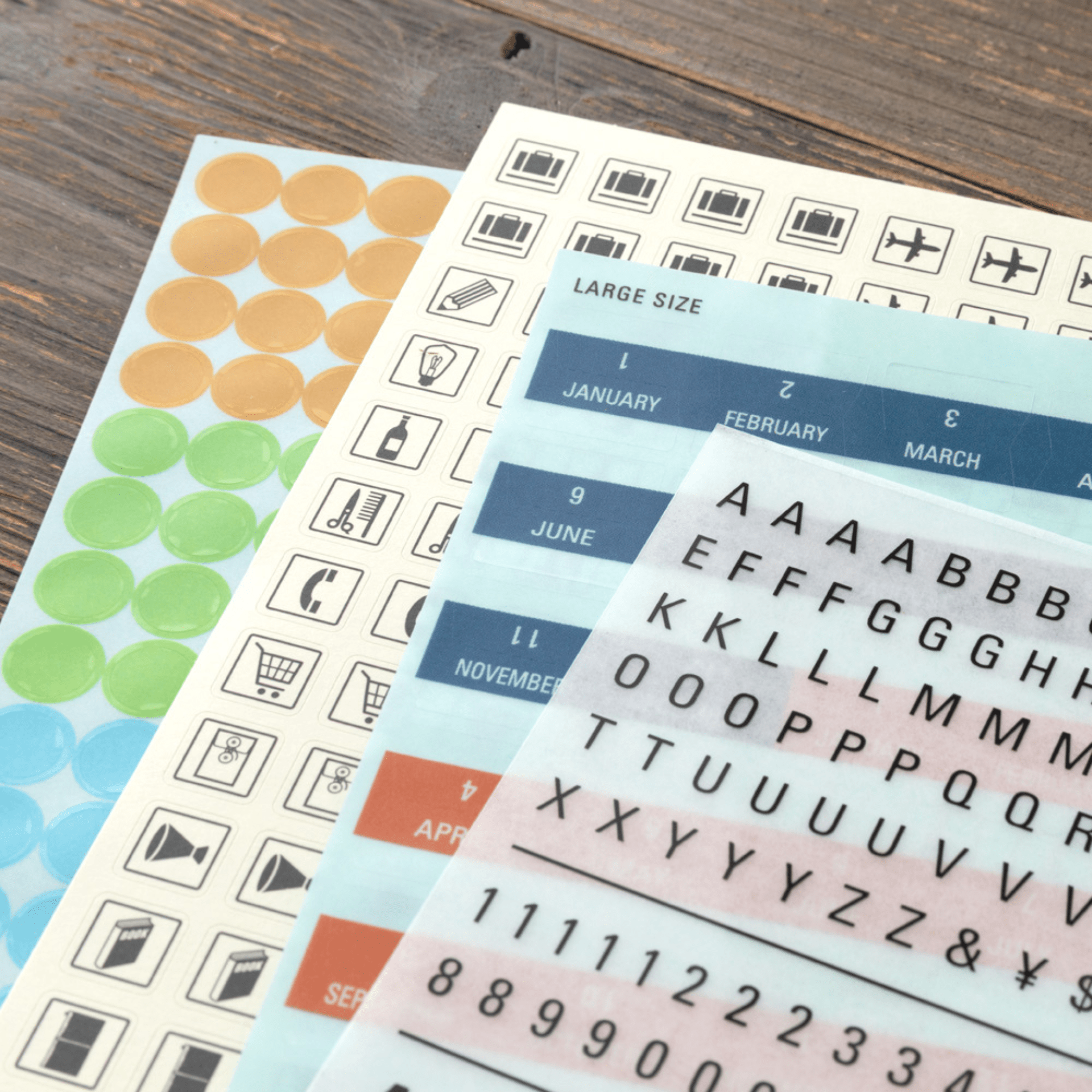 Traveler's Company Japan Stickers Traveler's Notebook Set Adesivi 2026 - Edizione Limitata