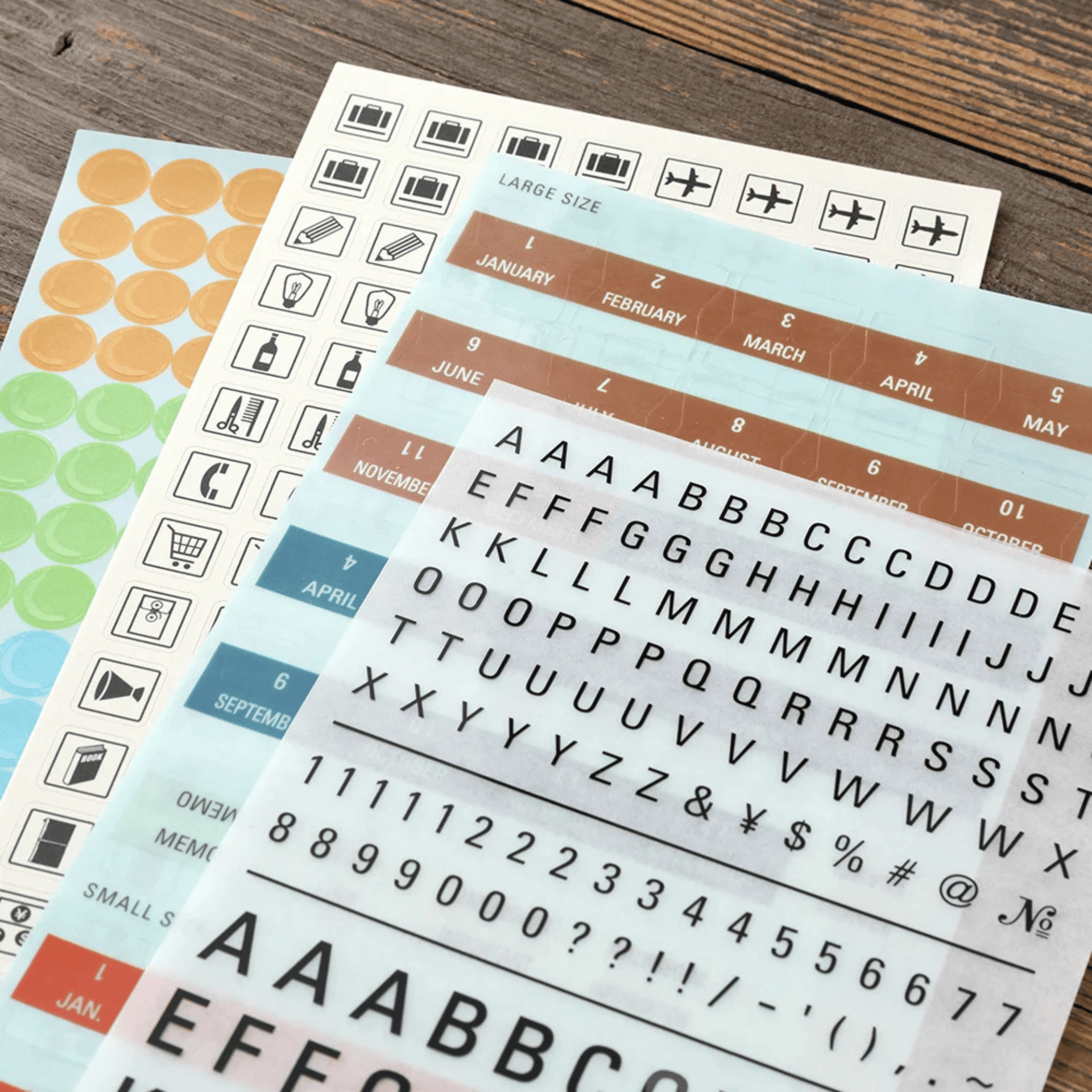 Traveler's Company Japan Stickers Traveler's Notebook Stickers Set 2027 - Edizione Limitata