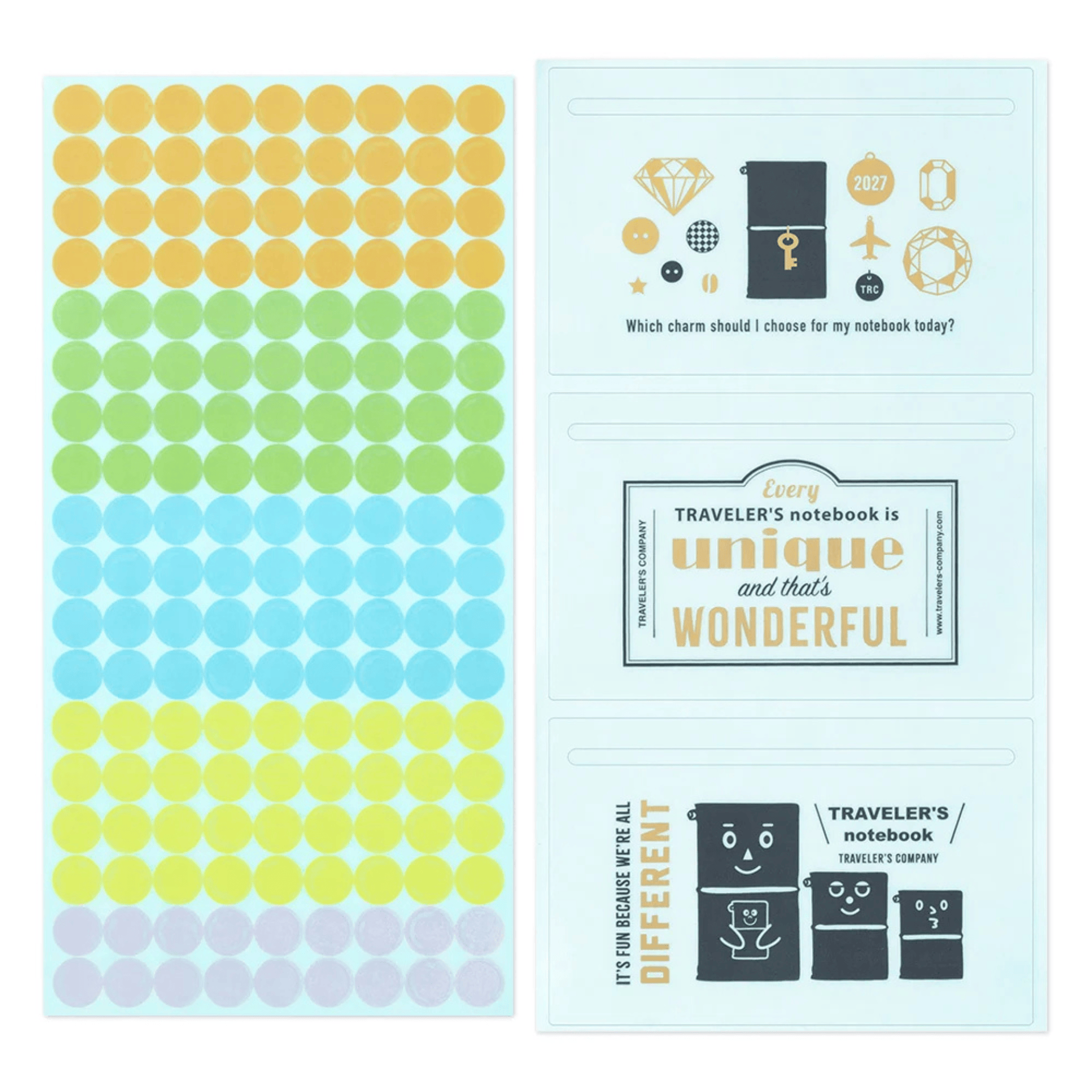 Traveler's Company Japan Stickers Traveler's Notebook Stickers Set 2027 - Edizione Limitata