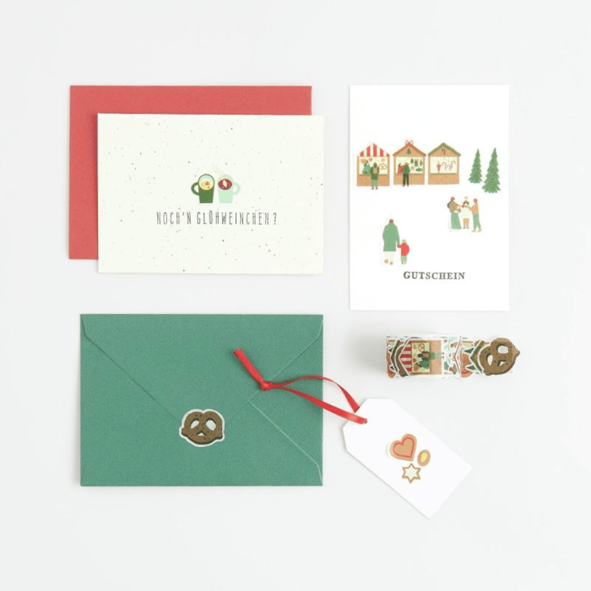 Rico Design Stickers Washi Stickers Xmas Market