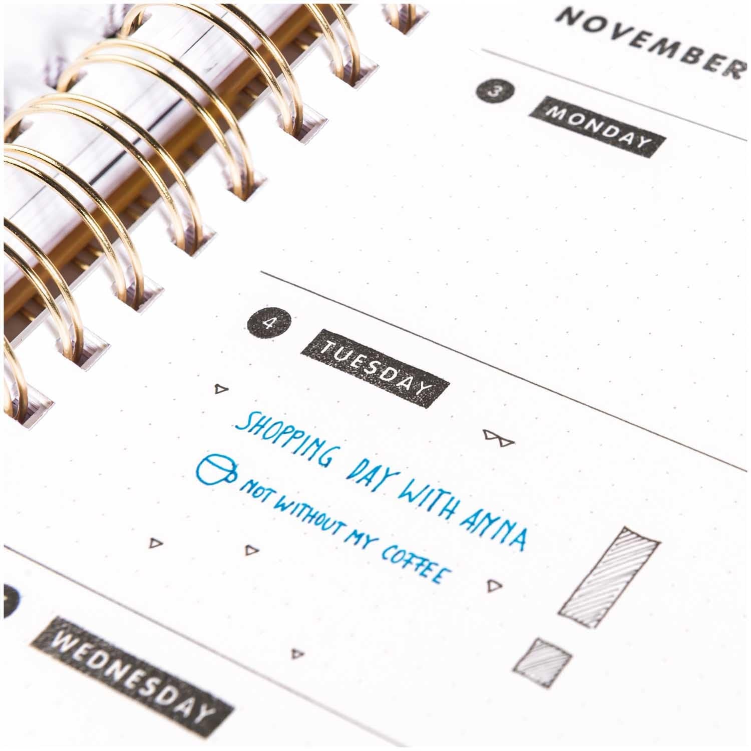 Rico Design Timbri Timbri in silicone per Bullet Journal Calendar