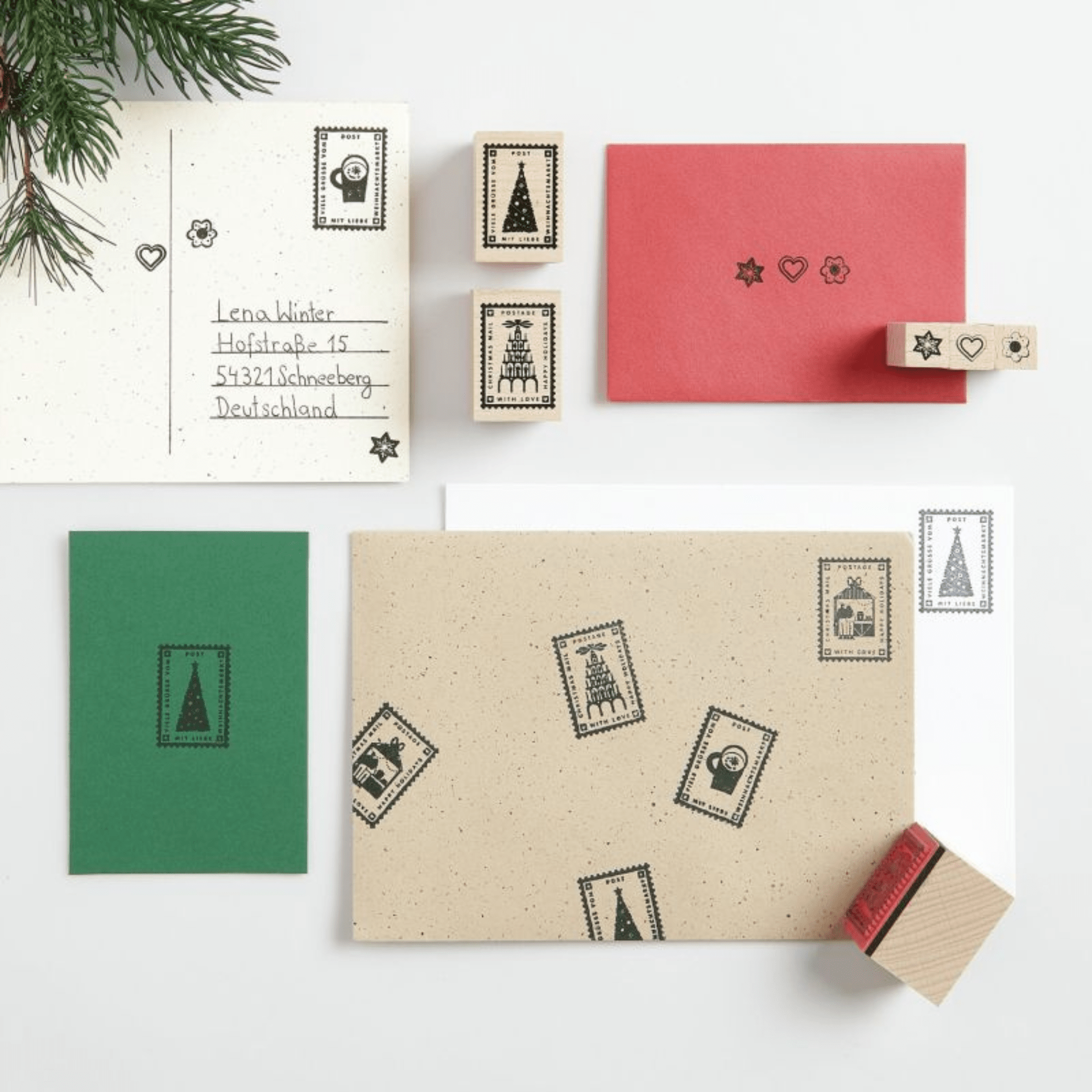 Rico Design Timbri Timbri Set Christmas Mail