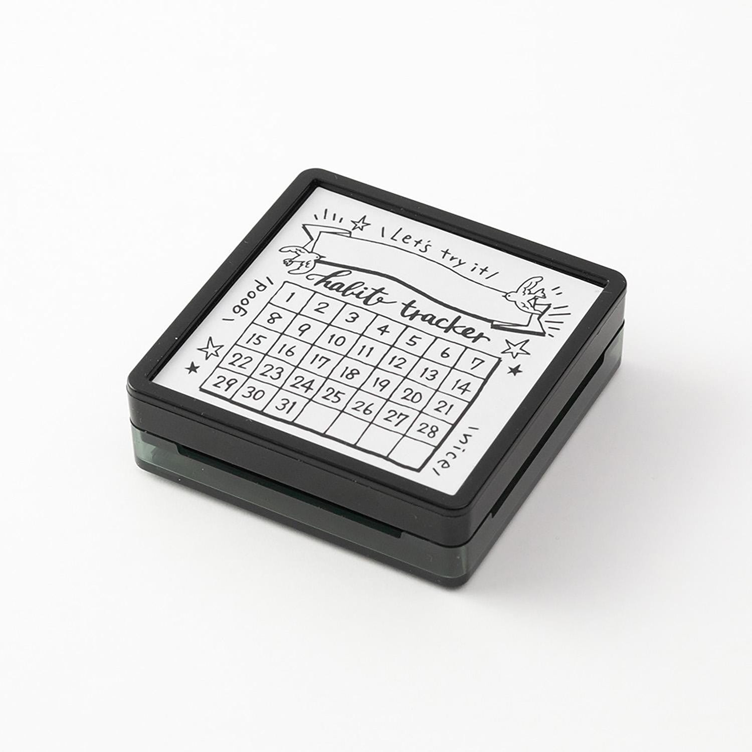 Midori Timbri Timbro Paintable Pre-inked - Habit Tracker
