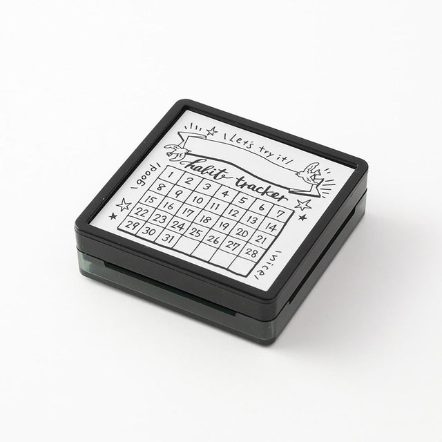 Midori Timbri Timbro Paintable Pre-inked - Habit Tracker