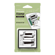 Midori Timbri Timbro Paintable Pre-inked - Reading List