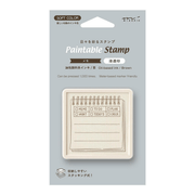 Midori Timbri Timbro Paintable Pre-inked - Soft Color - Memo Brown