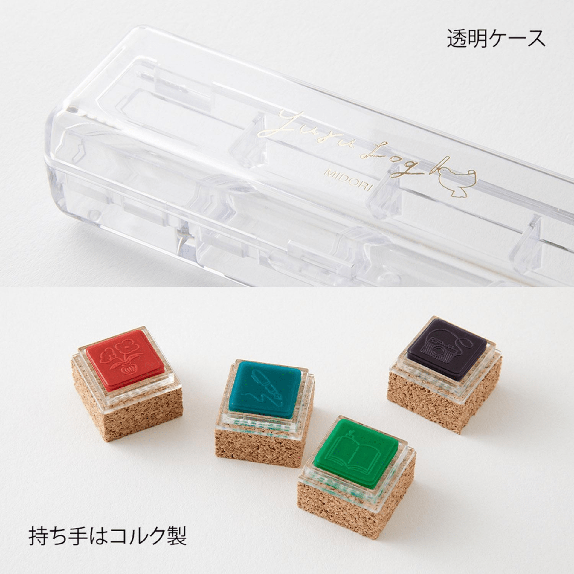 Midori Timbri Timbro Yuru Log Pre-inked Stamp Daily Life