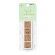 Midori Timbri Timbro Yuru Log Pre-inked Stamp Frame