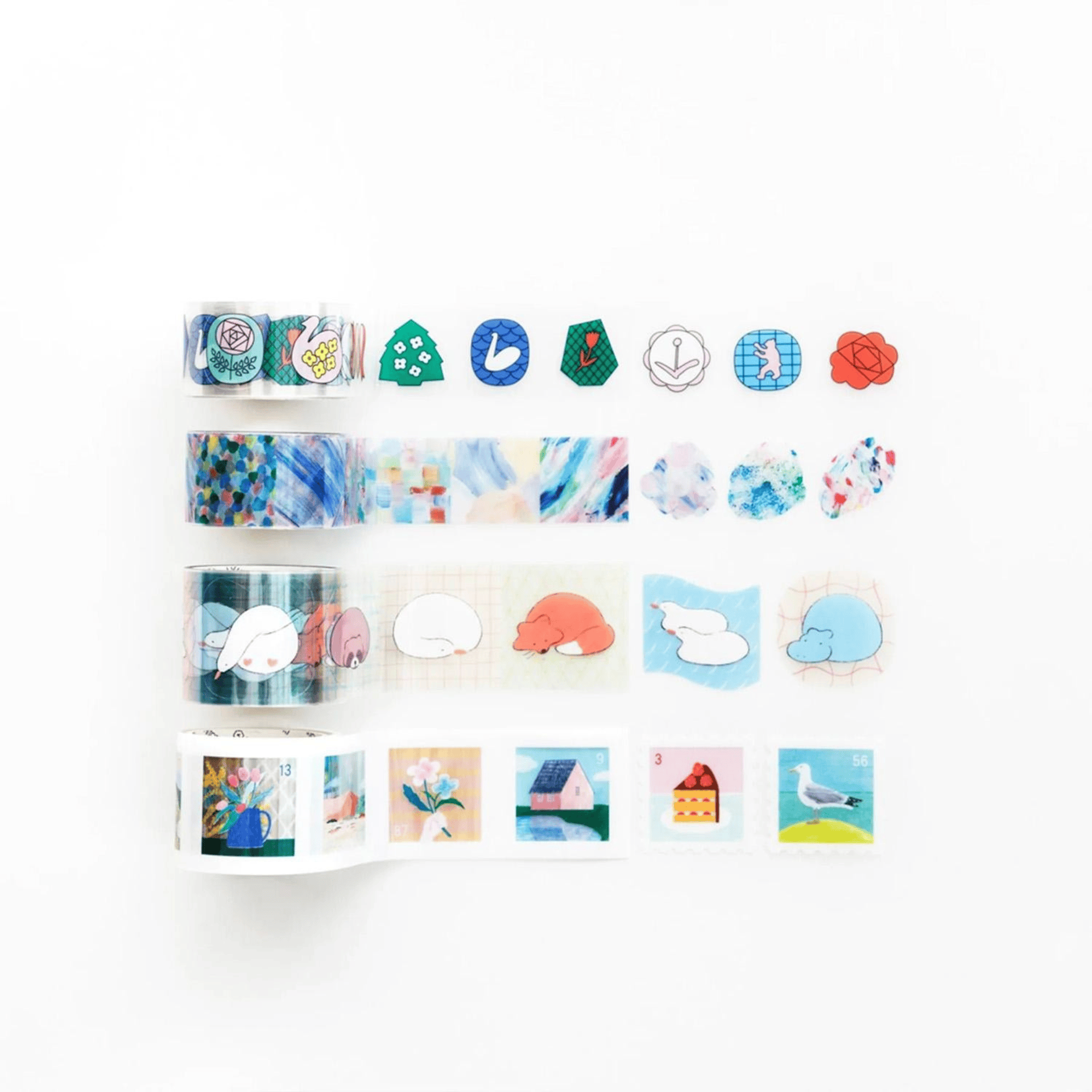 King Jim Hitotoki Washi Tape Trasparent Stickers Soda - 30mm Stamp