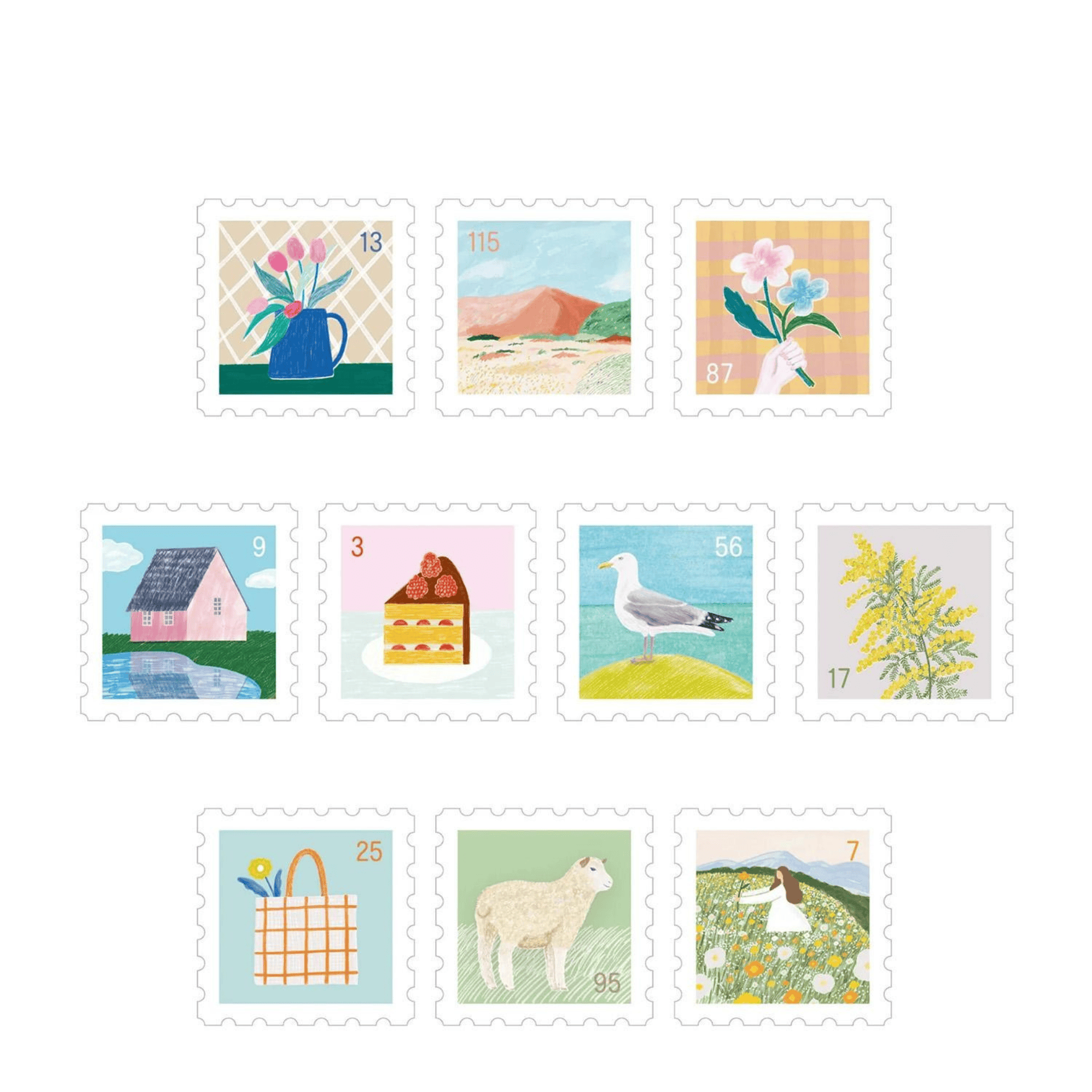 King Jim Hitotoki Washi Tape Trasparent Stickers Soda - 30mm Stamp