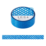 King Jim Hitotoki Washi Tape Trasparent Tape Soda - 15mm Cross