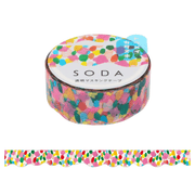King Jim Hitotoki Washi Tape Trasparent Tape Soda - 15mm Syrup