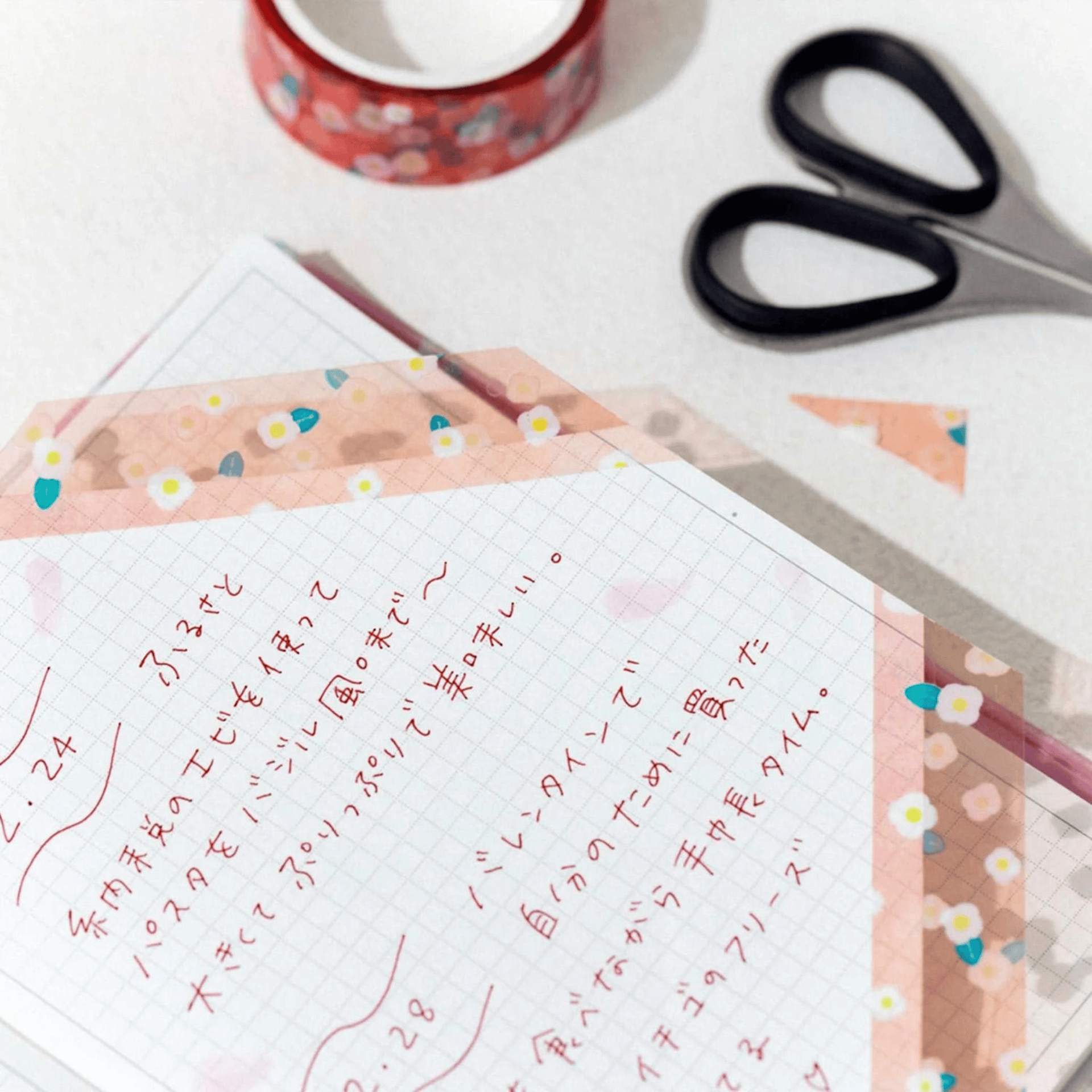 King Jim Hitotoki Washi Tape Trasparent Tape Soda - 15mm Uraraka