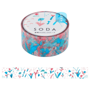 King Jim Hitotoki Washi Tape Trasparent Tape Soda - 20mm Humming