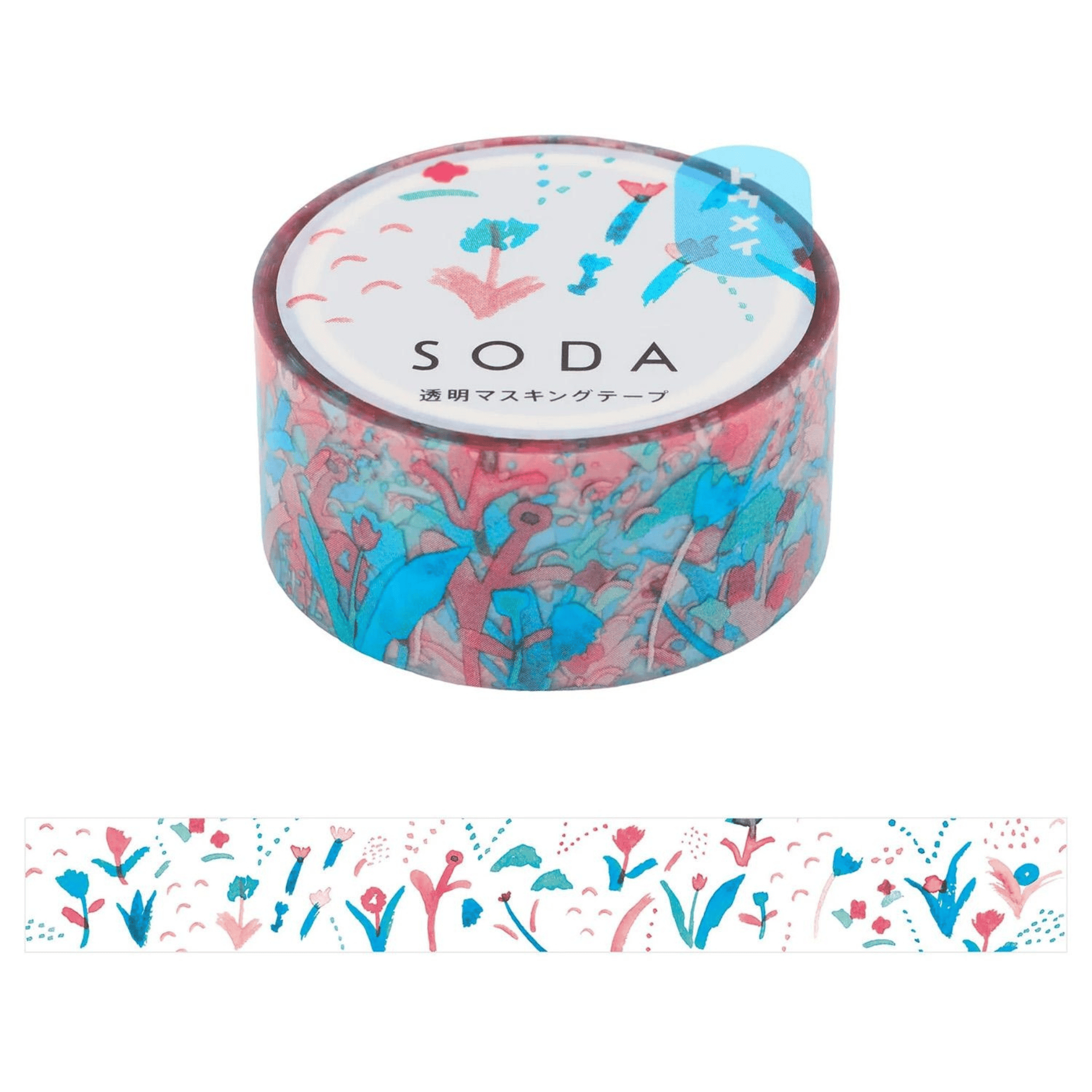 King Jim Hitotoki Washi Tape Trasparent Tape Soda - 20mm Humming