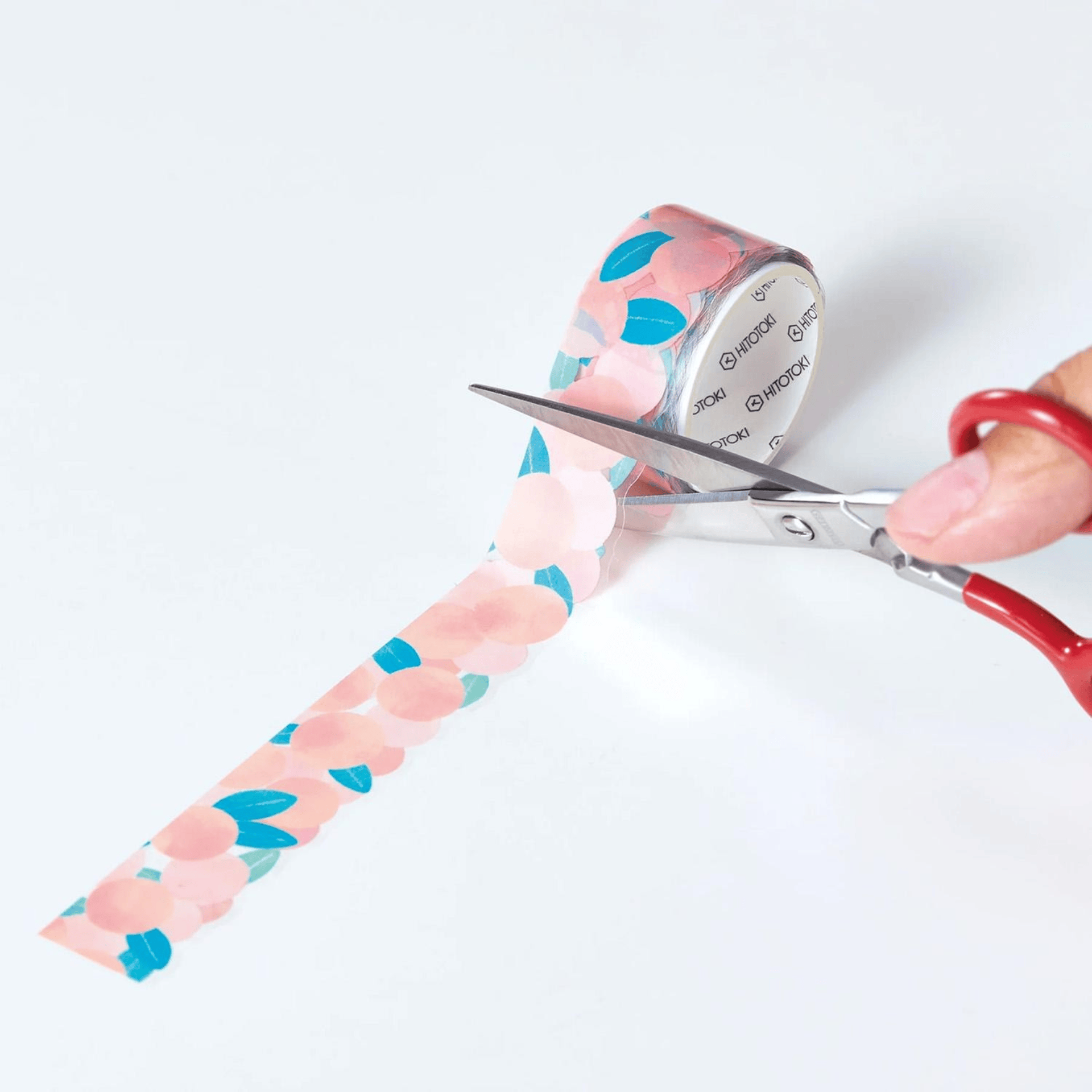 King Jim Hitotoki Washi Tape Trasparent Tape Soda - 20mm Peach