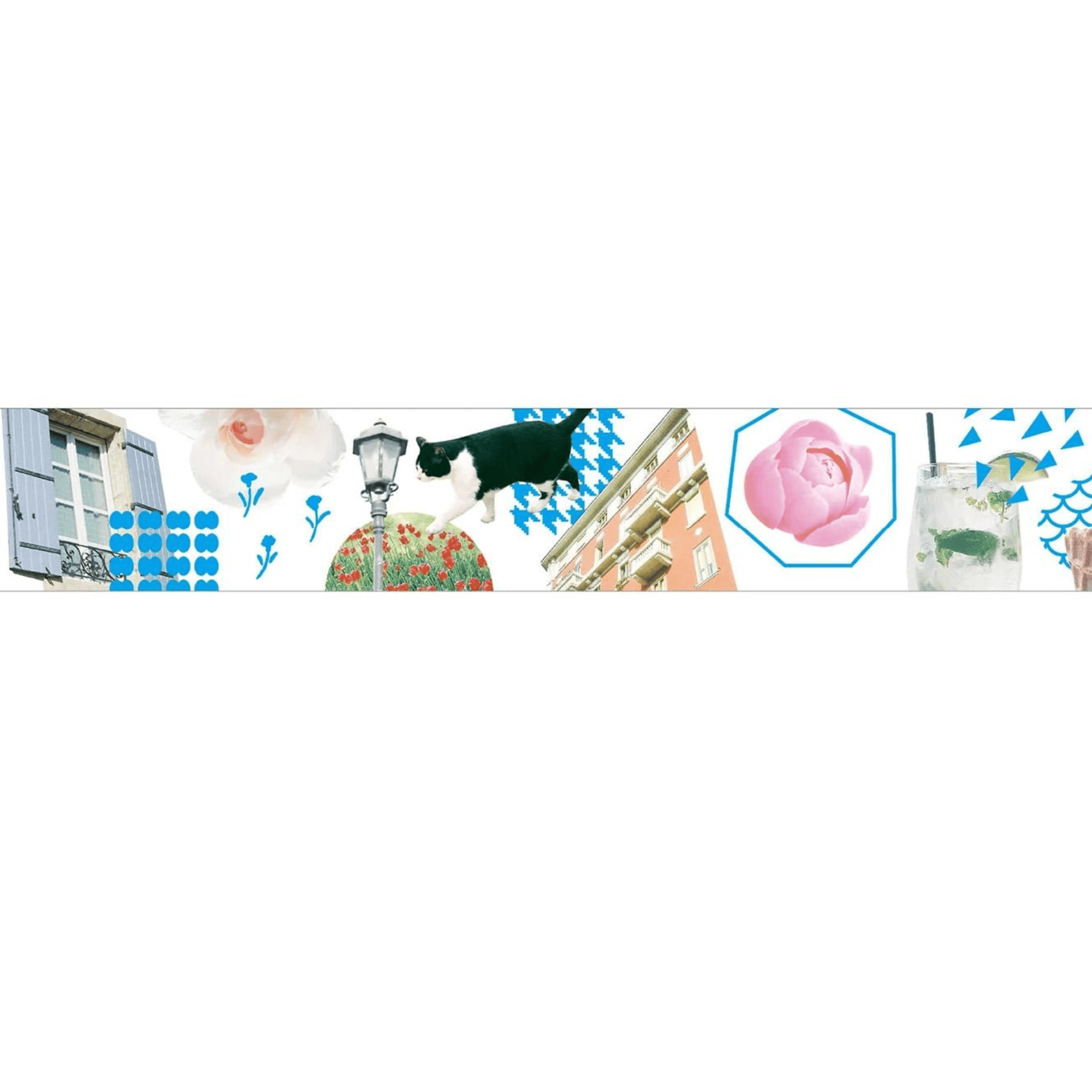 King Jim Hitotoki Washi Tape Trasparent Tape Soda - 30mm Photo