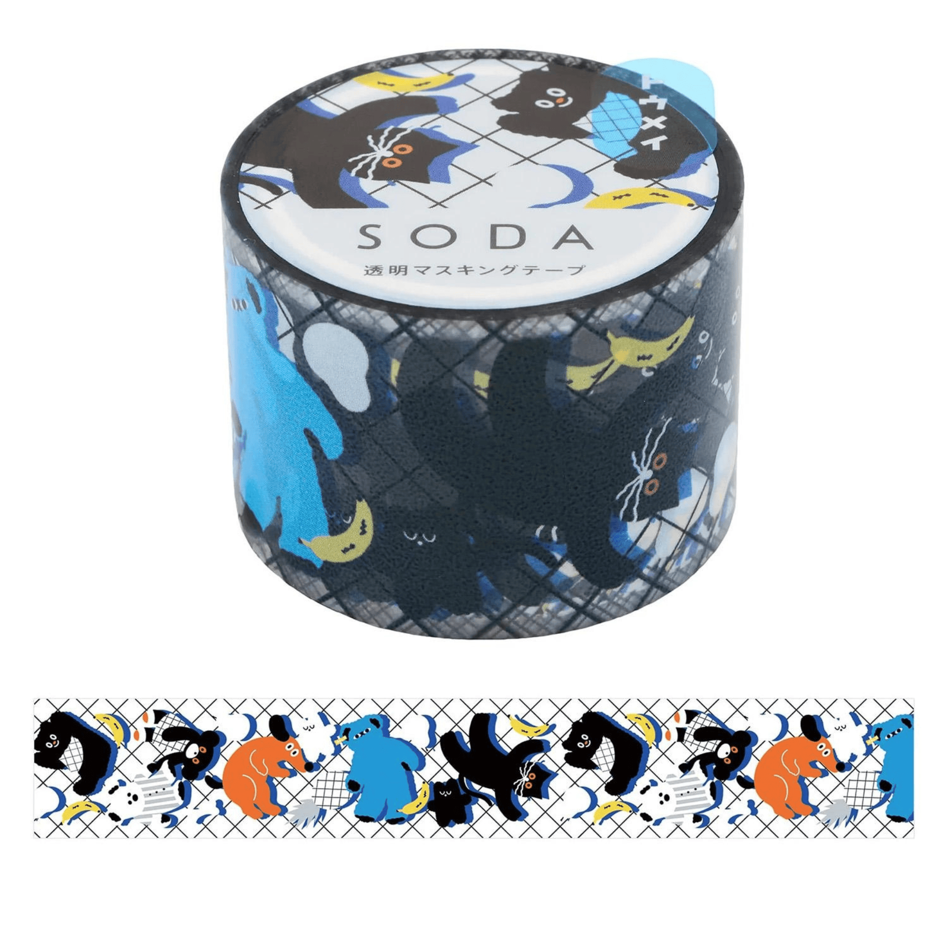 King Jim Hitotoki Washi Tape Trasparent Tape Soda - 30mm Toys