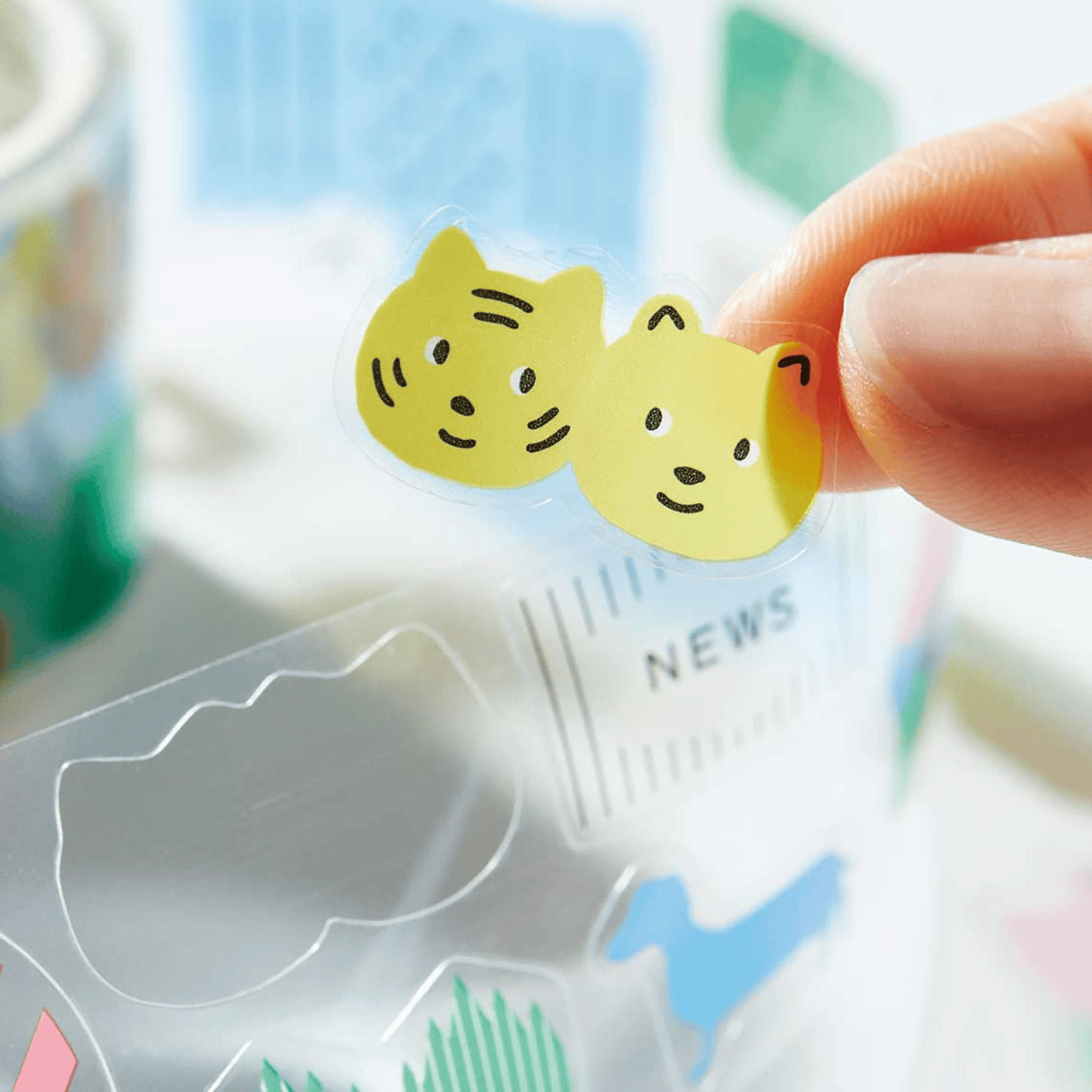 King Jim Hitotoki Washi Tape Trasparent Tape Soda - 30mm Variety