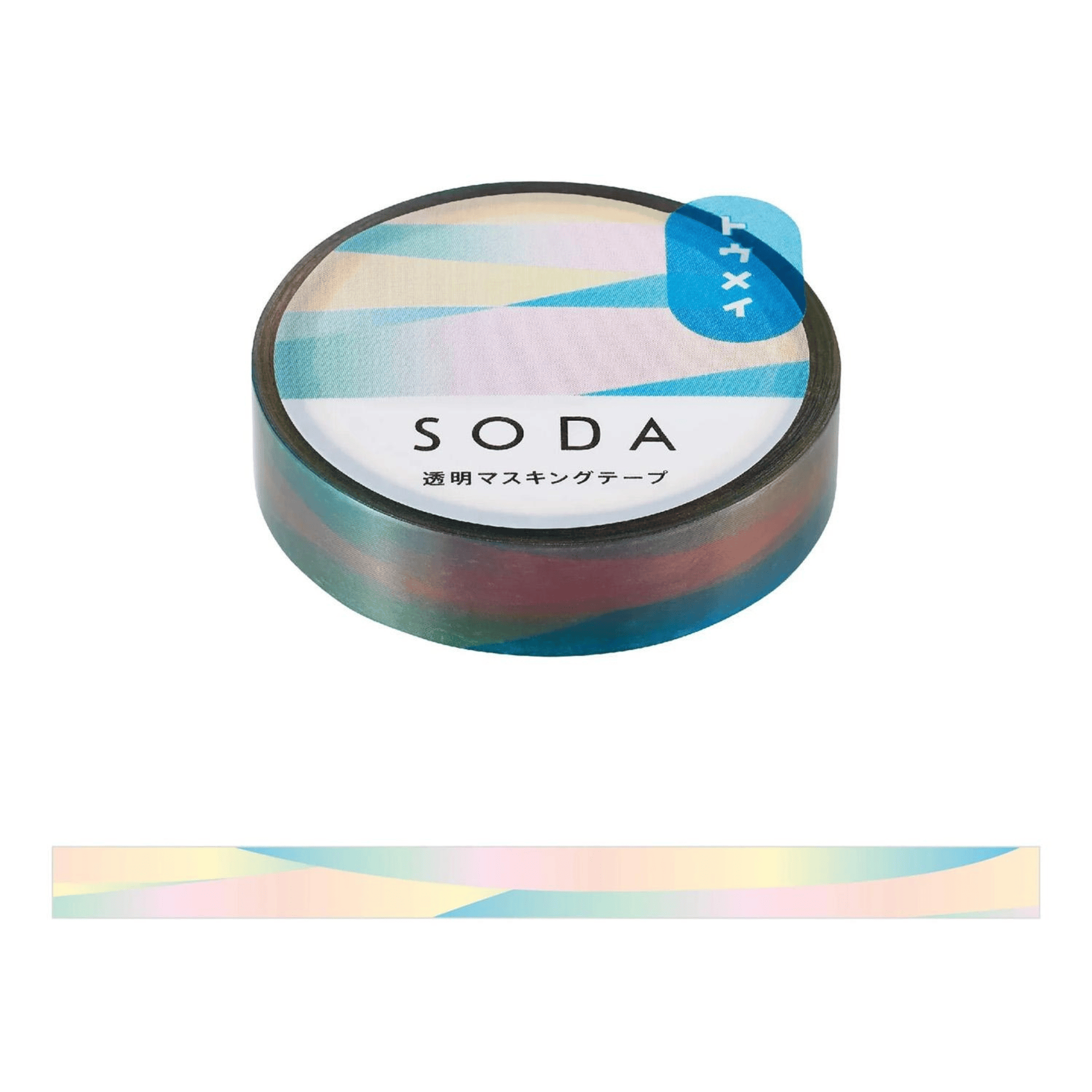 King Jim Hitotoki Washi Tape Trasparent Tape Soda - SLIM Aurora