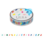 King Jim Hitotoki Washi Tape Trasparent Tape Soda - SLIM Palette