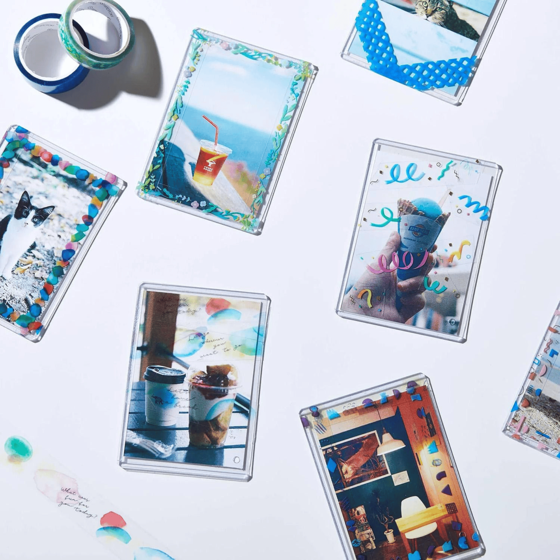 King Jim Hitotoki Washi Tape Trasparent Tape Soda - SLIM Shape