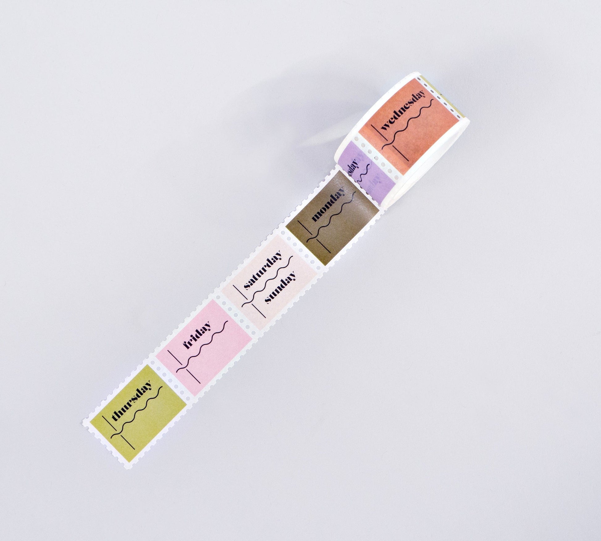 The Completist Washi Tape Washi Tape Days of the Week Squiggle