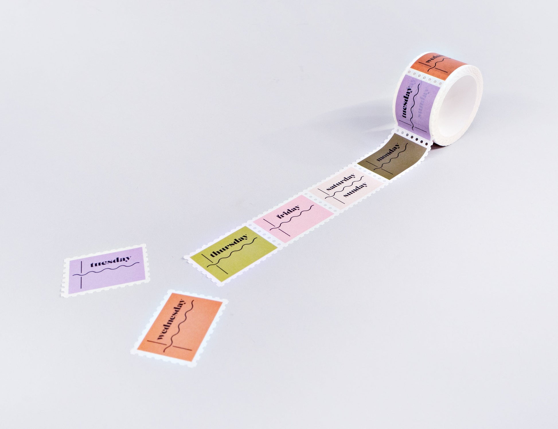 The Completist Washi Tape Washi Tape Days of the Week Squiggle