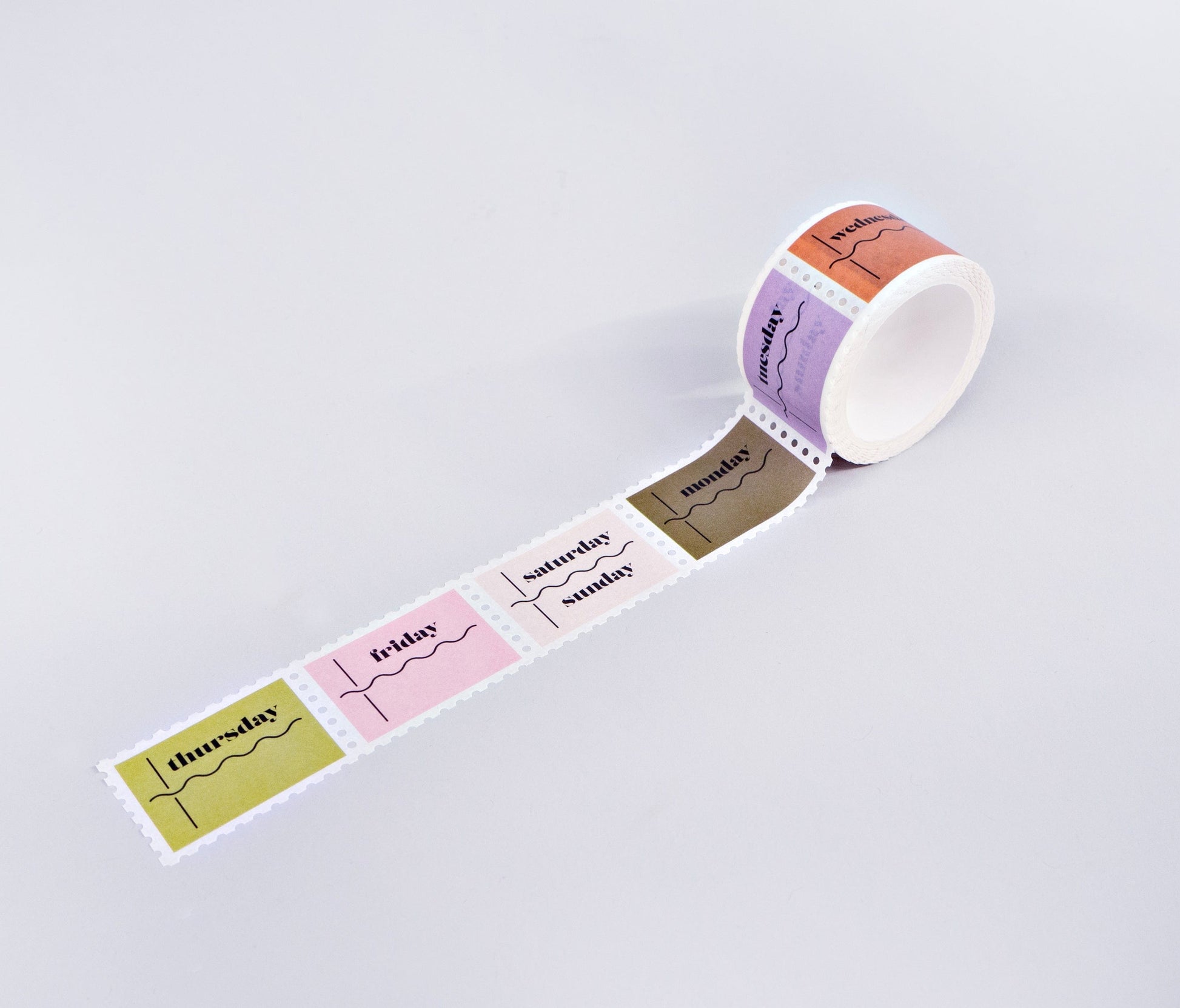 The Completist Washi Tape Washi Tape Days of the Week Squiggle