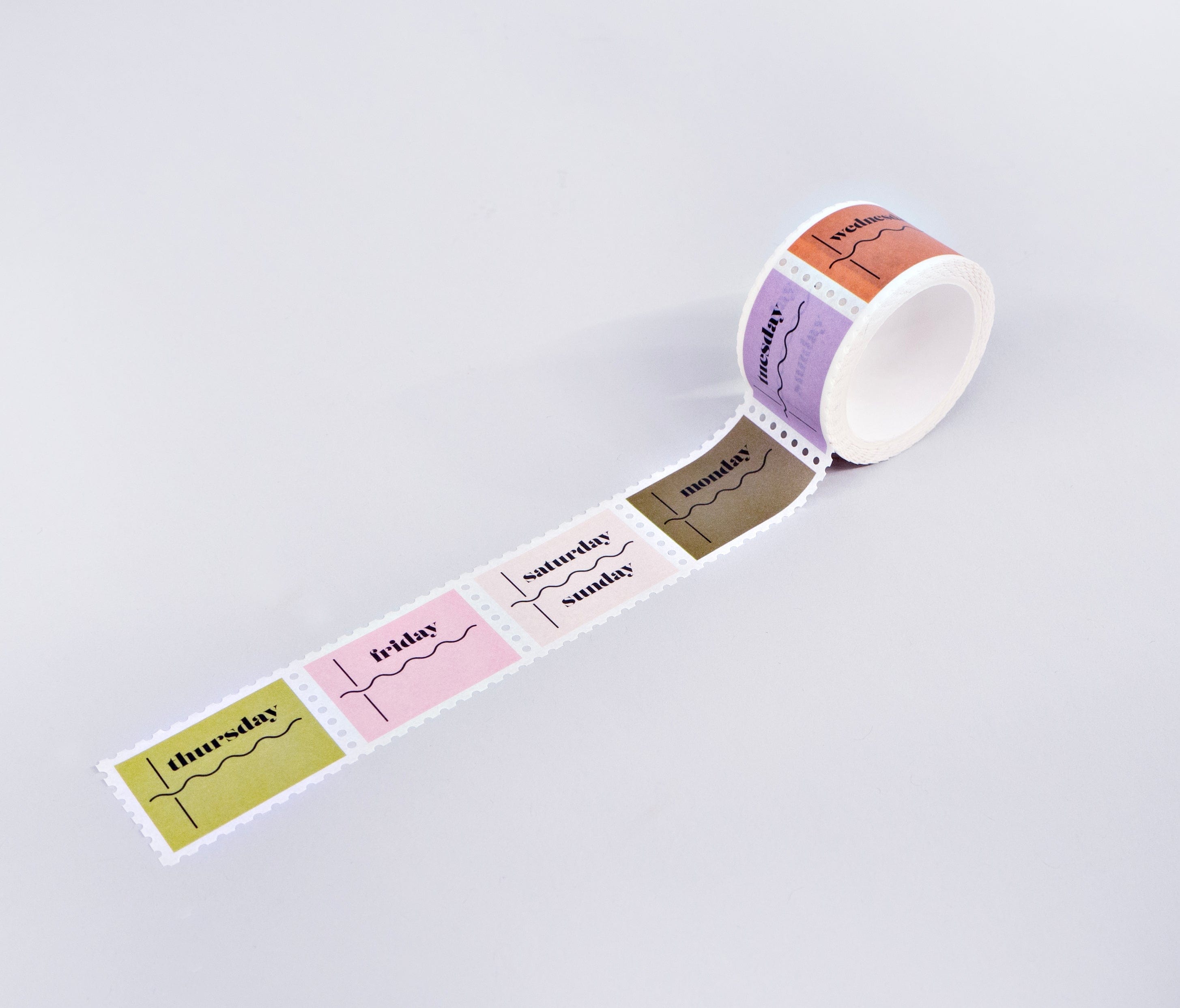 The Completist Washi Tape Washi Tape Days of the Week Squiggle