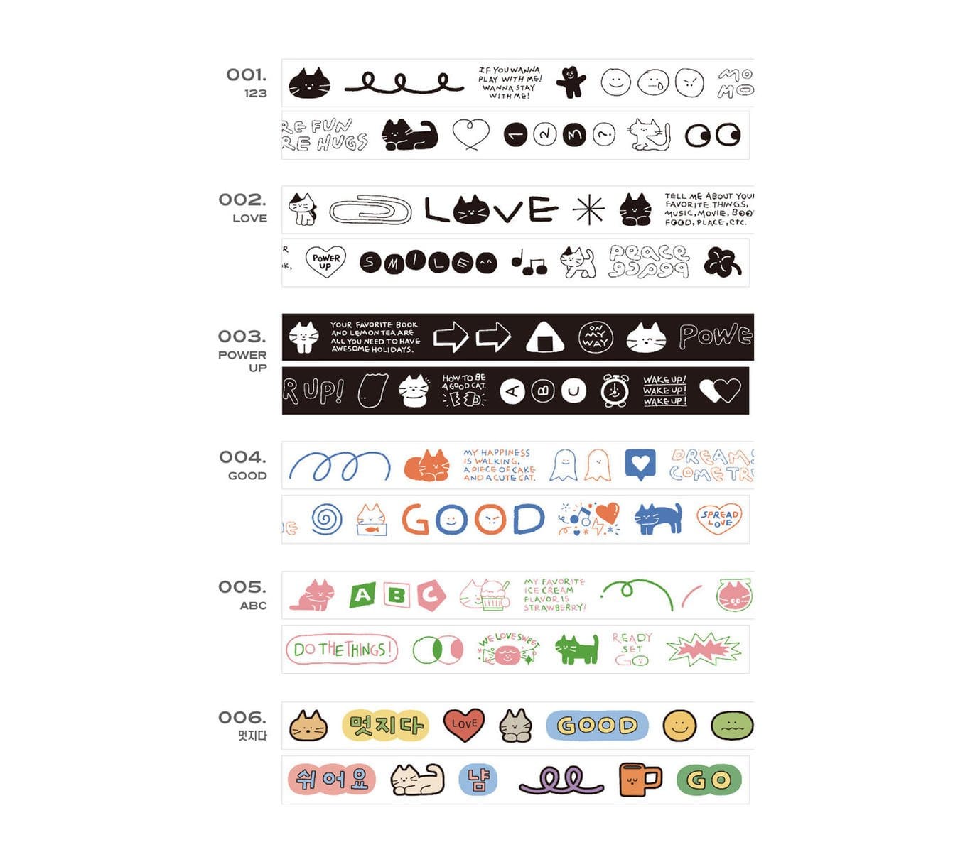 Iconic Washi Tape Washi Tape Doodle - Love
