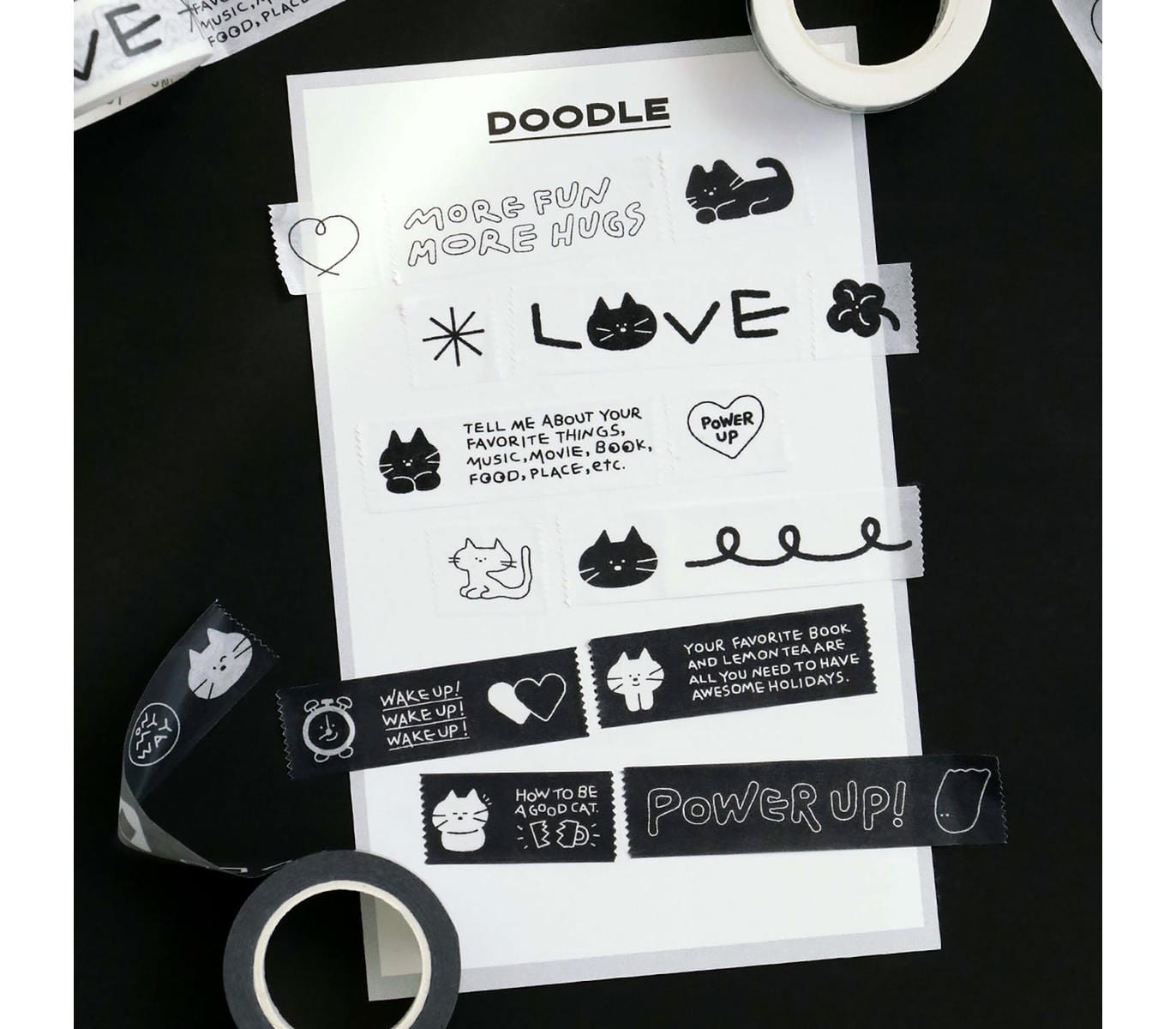 Iconic Washi Tape Washi Tape Doodle - Love