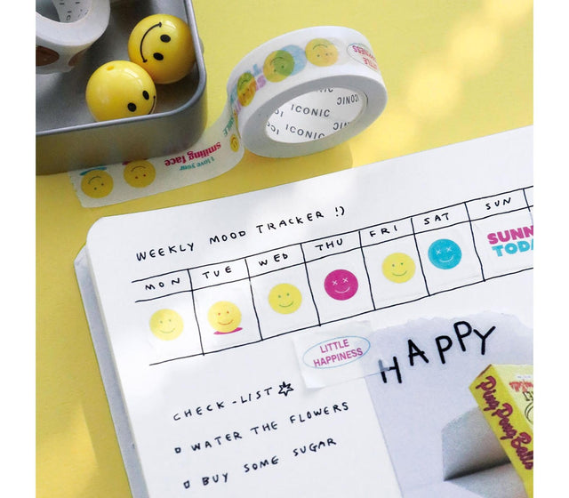 Iconic Washi Tape Washi Tape Doodle - Smiley