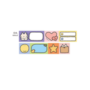 Iconic Washi Tape Washi Tape Doodle Sticky Memo Rol - Smile