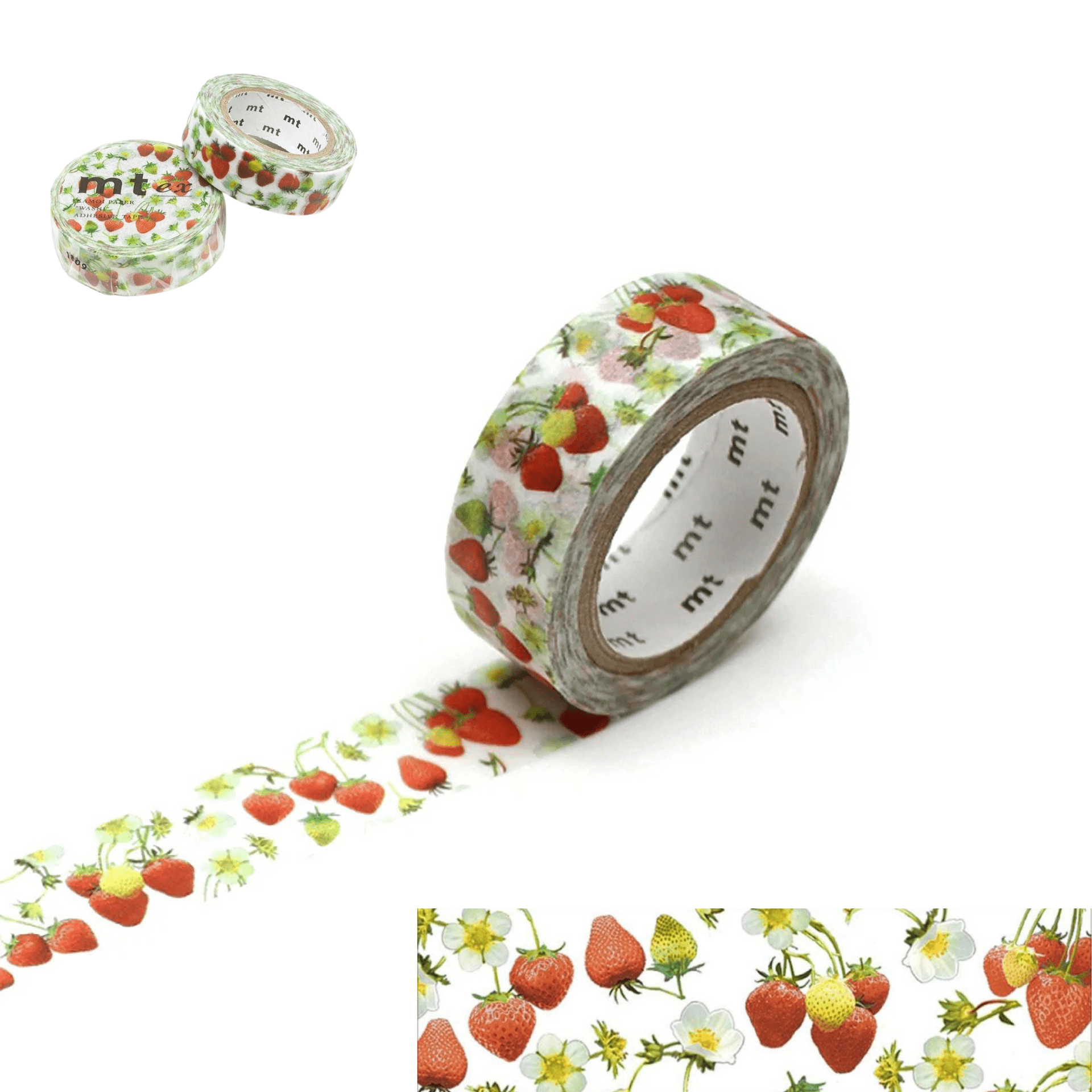 mt Washi Tape FRAGOLE Washi Tape Fruits & Veggies
