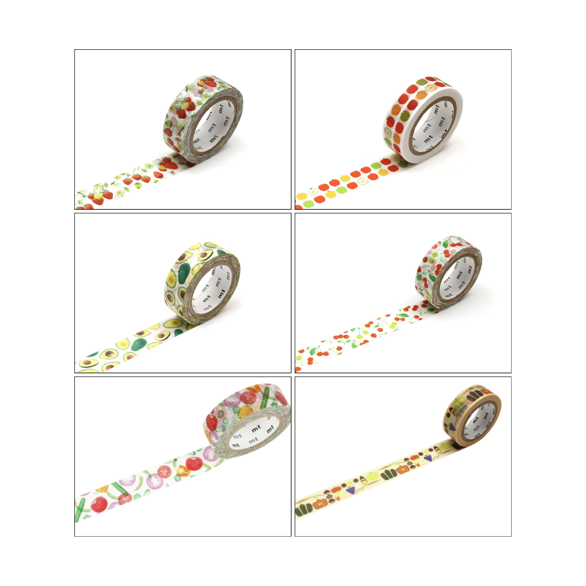 mt Washi Tape Washi Tape Fruits & Veggies