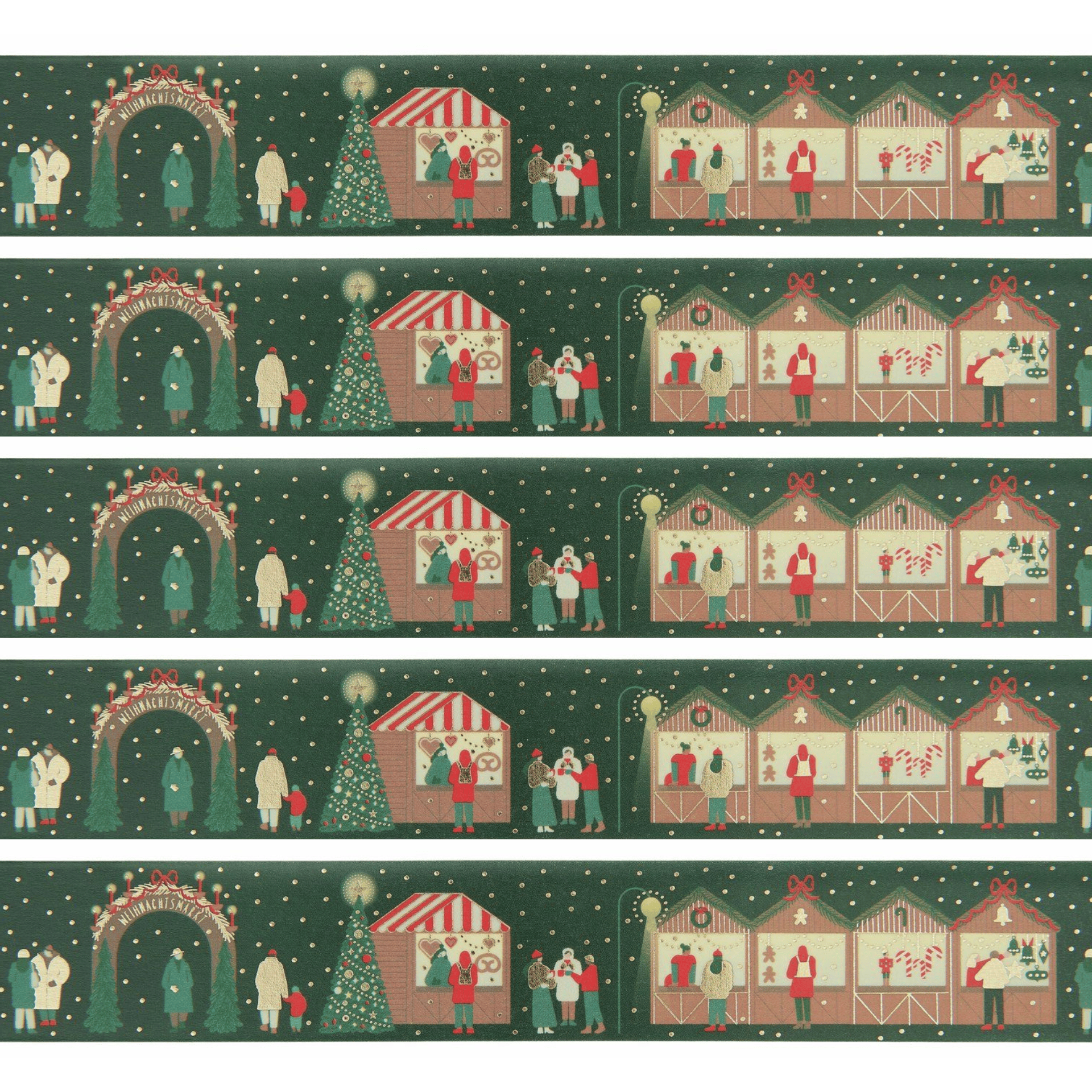 Rico Design Washi Tape Washi tape Large Xmas Market