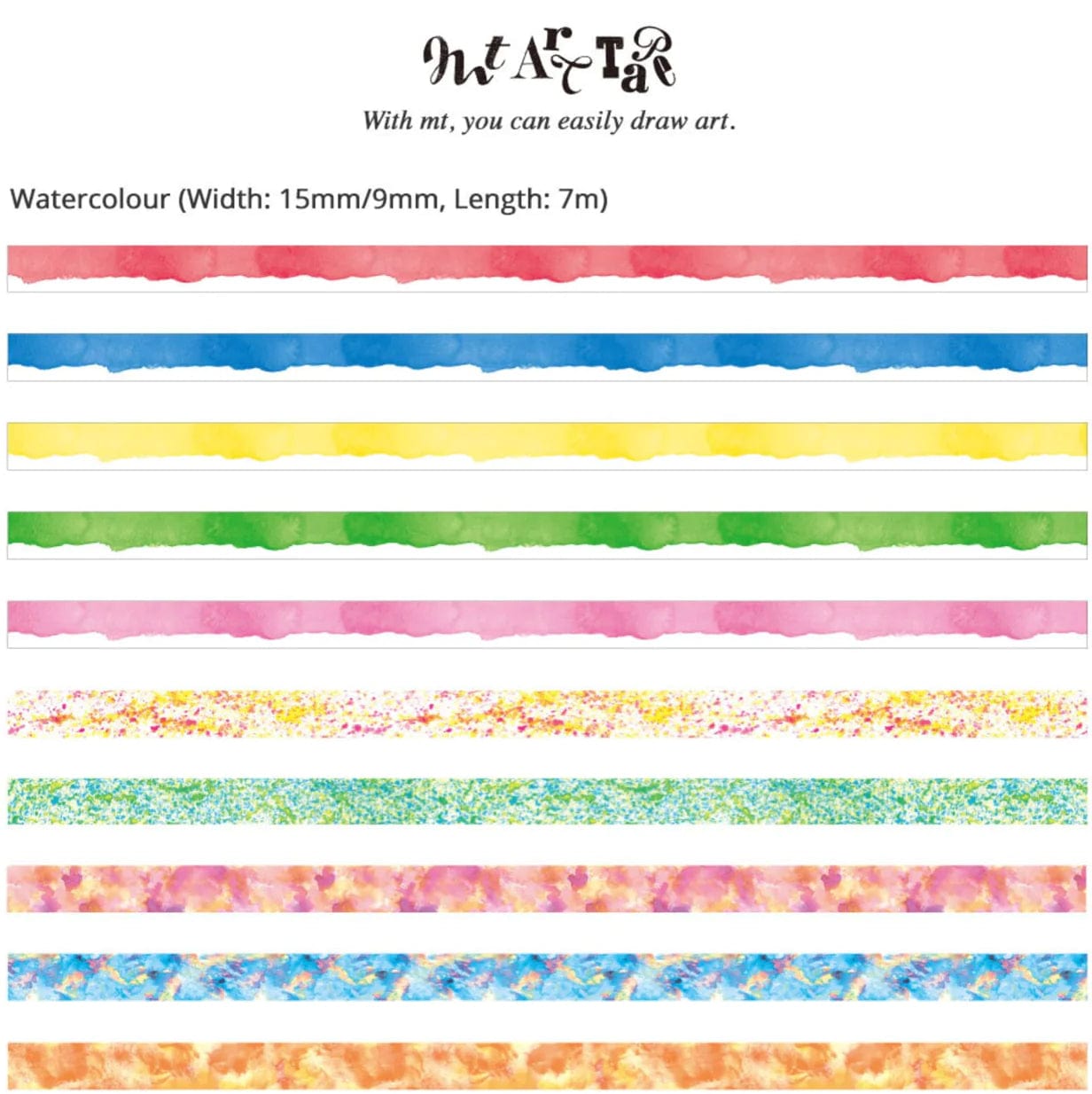 mt Washi Tape Washi tape Mt - Art Collection Watercolor
