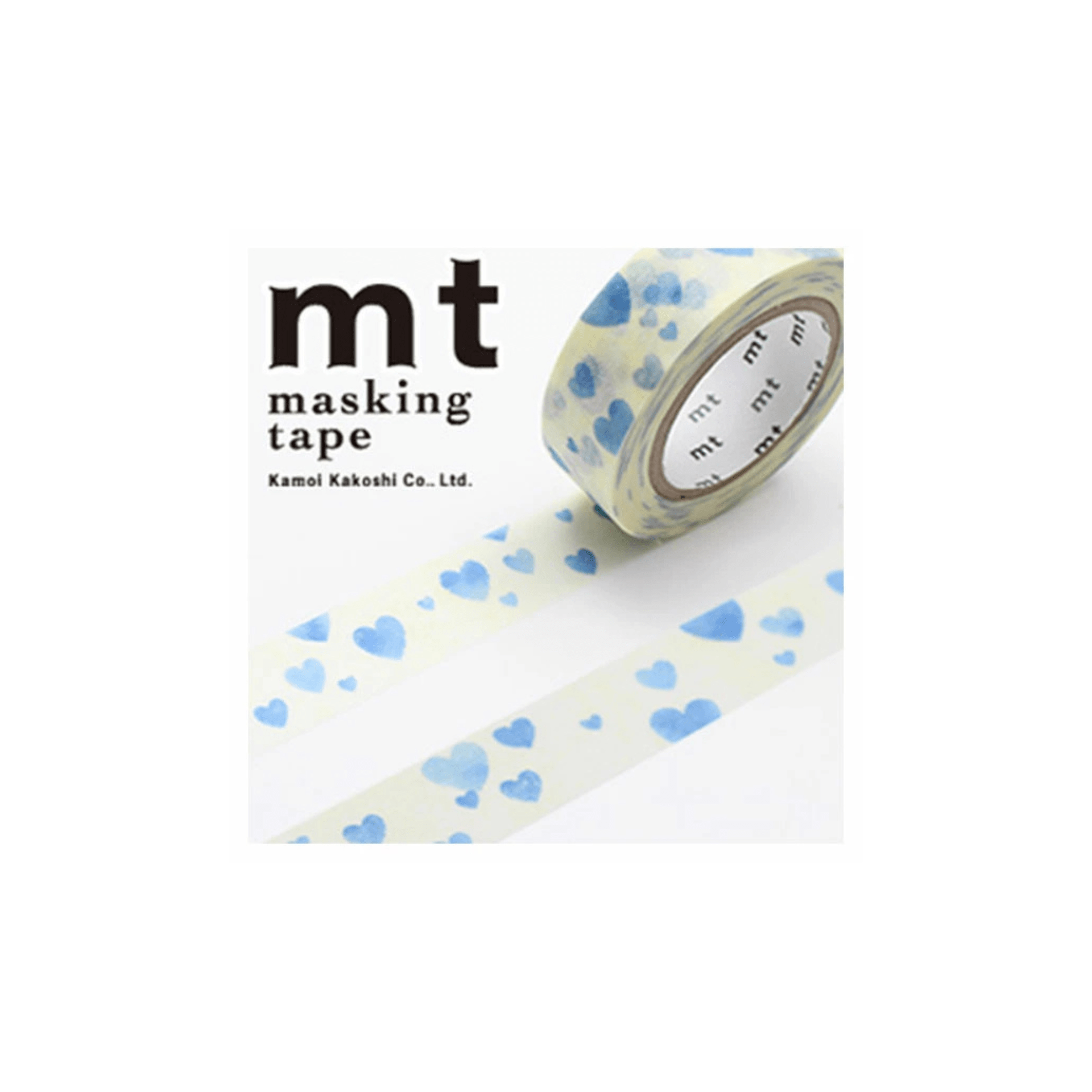 mt Washi Tape Washi tape Mt Deco - Blue Hearts