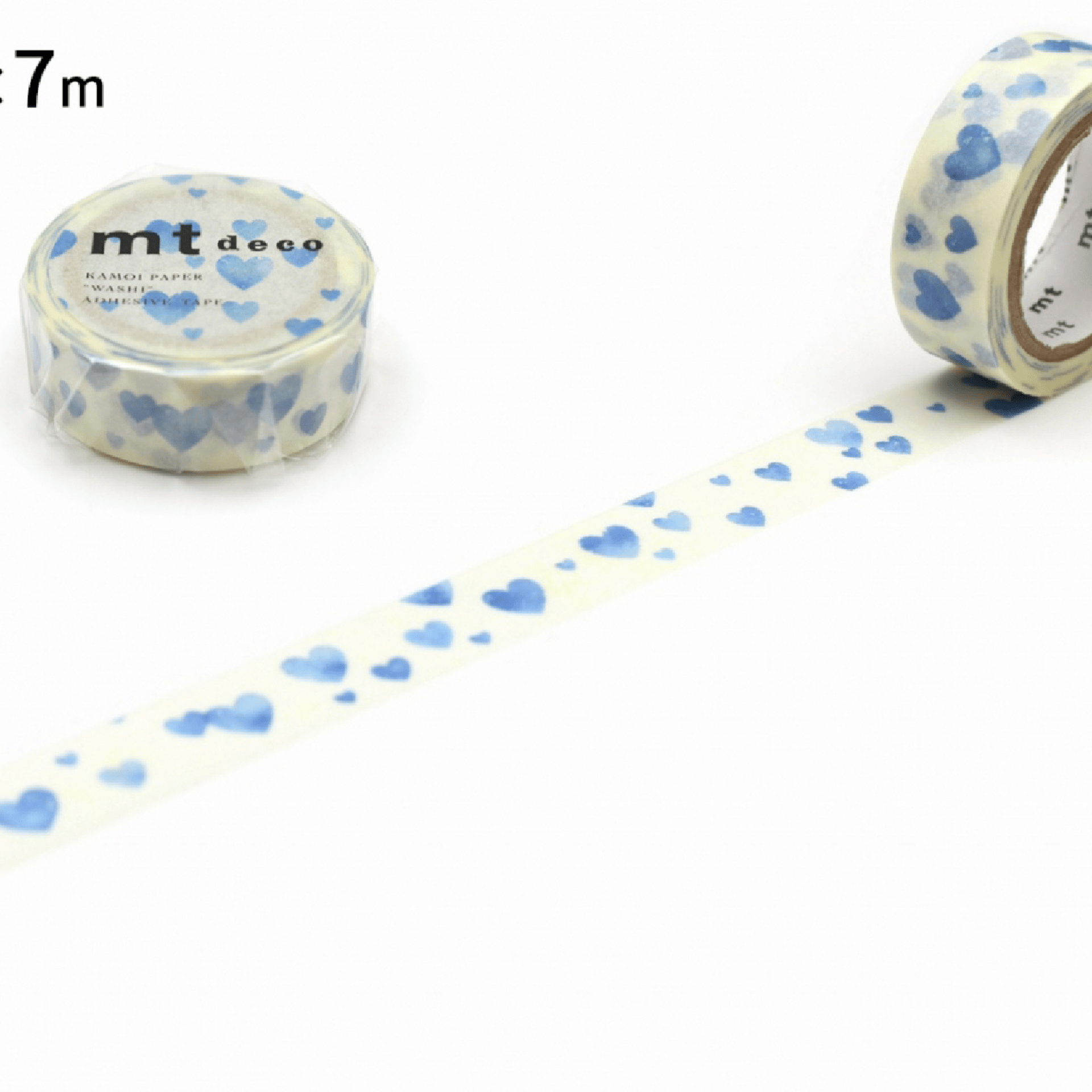 mt Washi Tape Washi tape Mt Deco - Blue Hearts