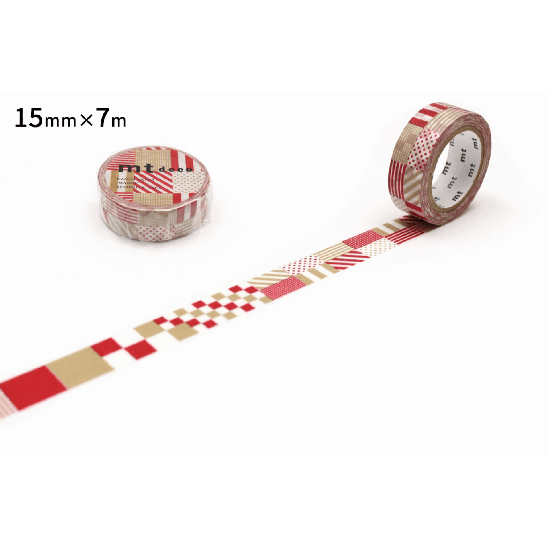 mt Washi Tape Washi tape Mt Deco - Red & Gold