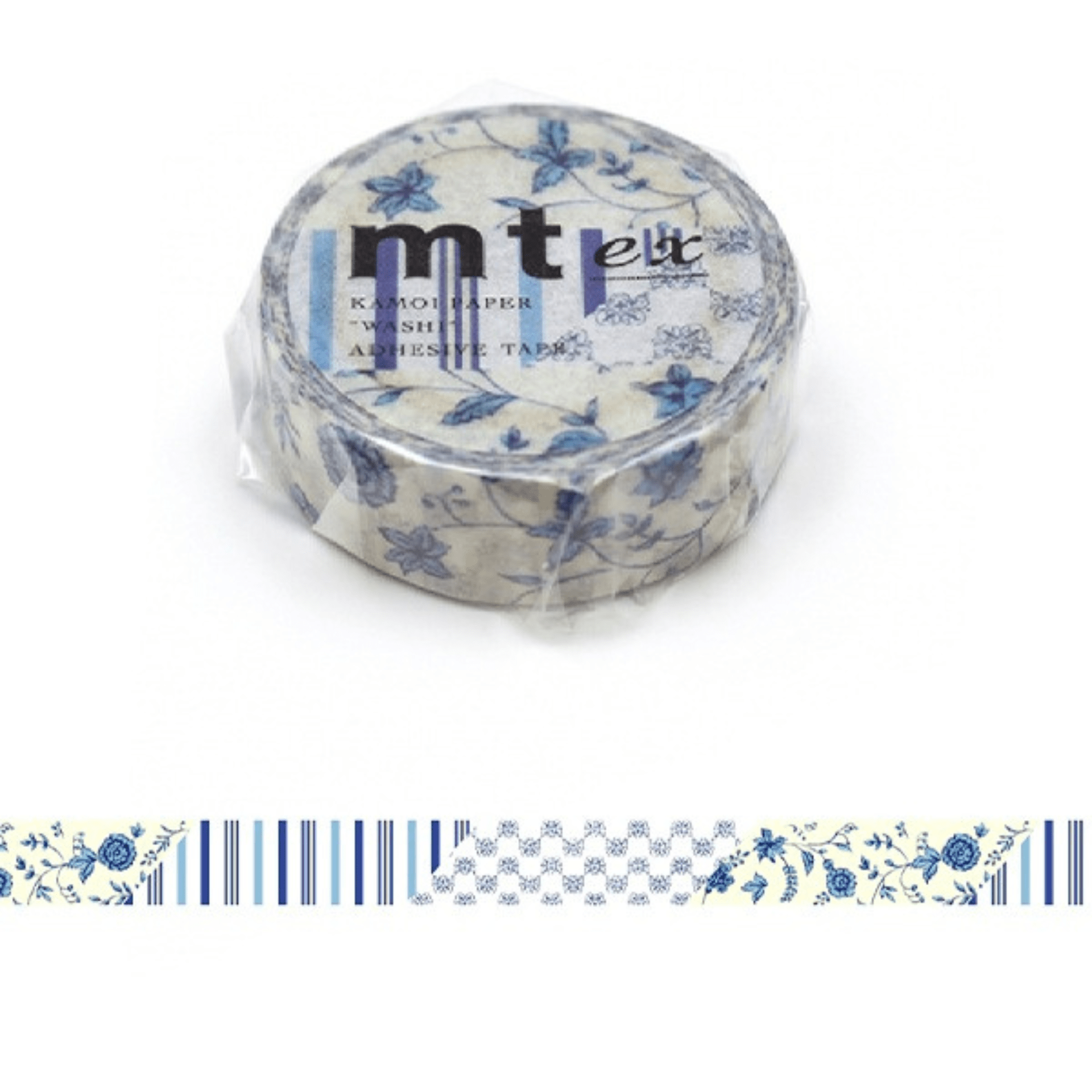 mt Washi Tape Washi tape Mt Ex - Flower Dark Blue