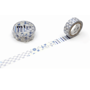 mt Washi Tape Washi tape Mt Ex - Flower Dark Blue