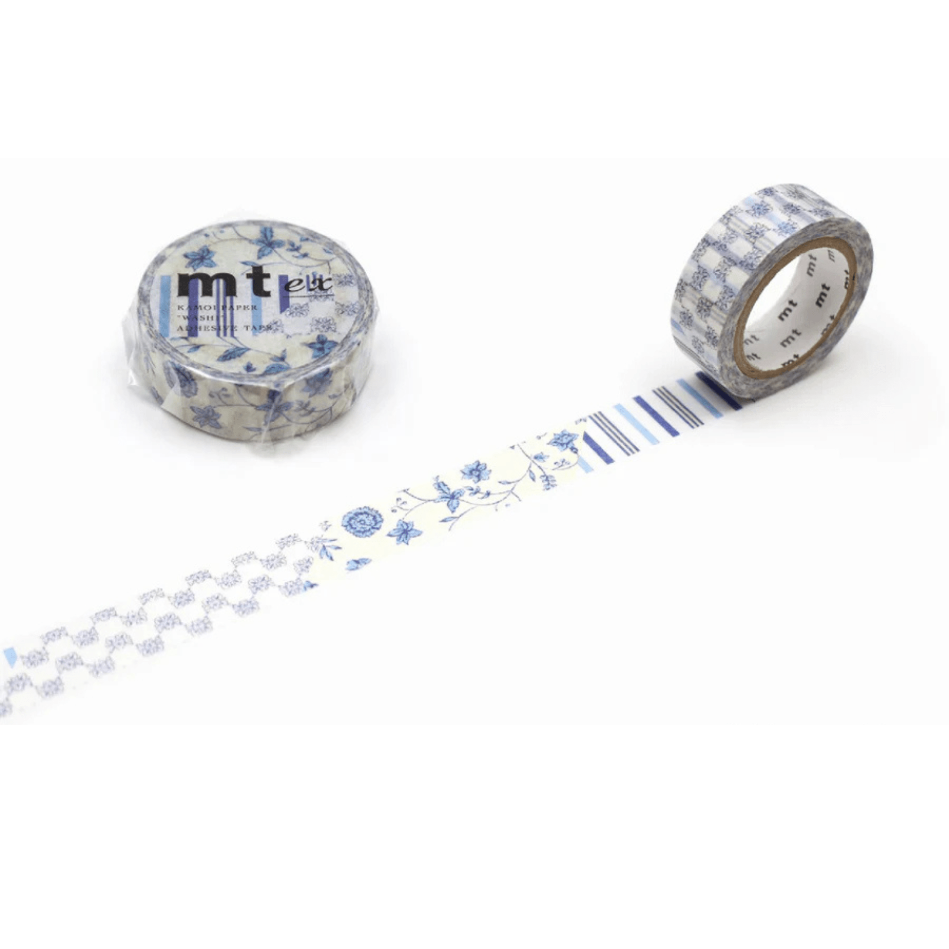mt Washi Tape Washi tape Mt Ex - Flower Dark Blue