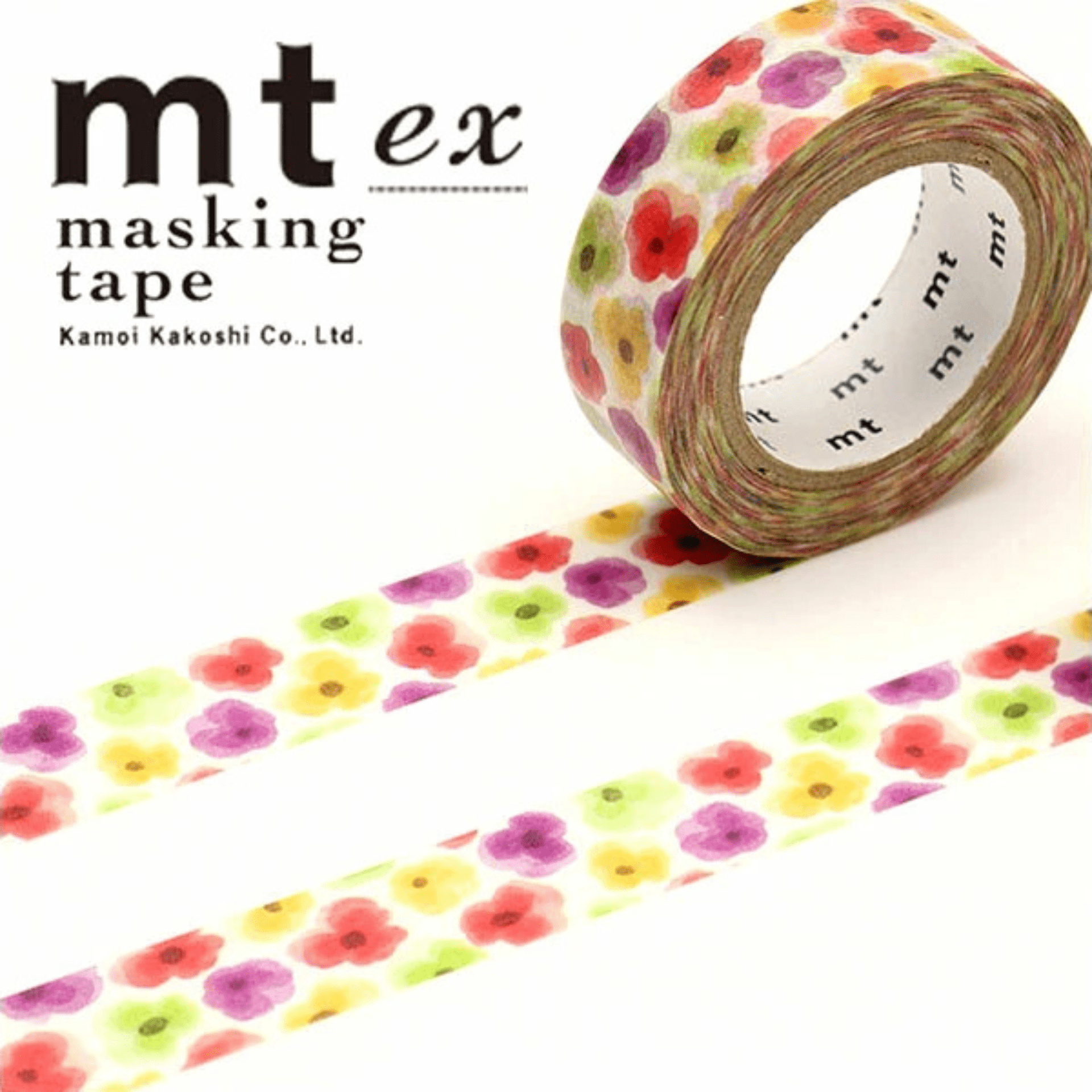 mt Washi Tape Washi tape Mt Ex - Flower Watercolor