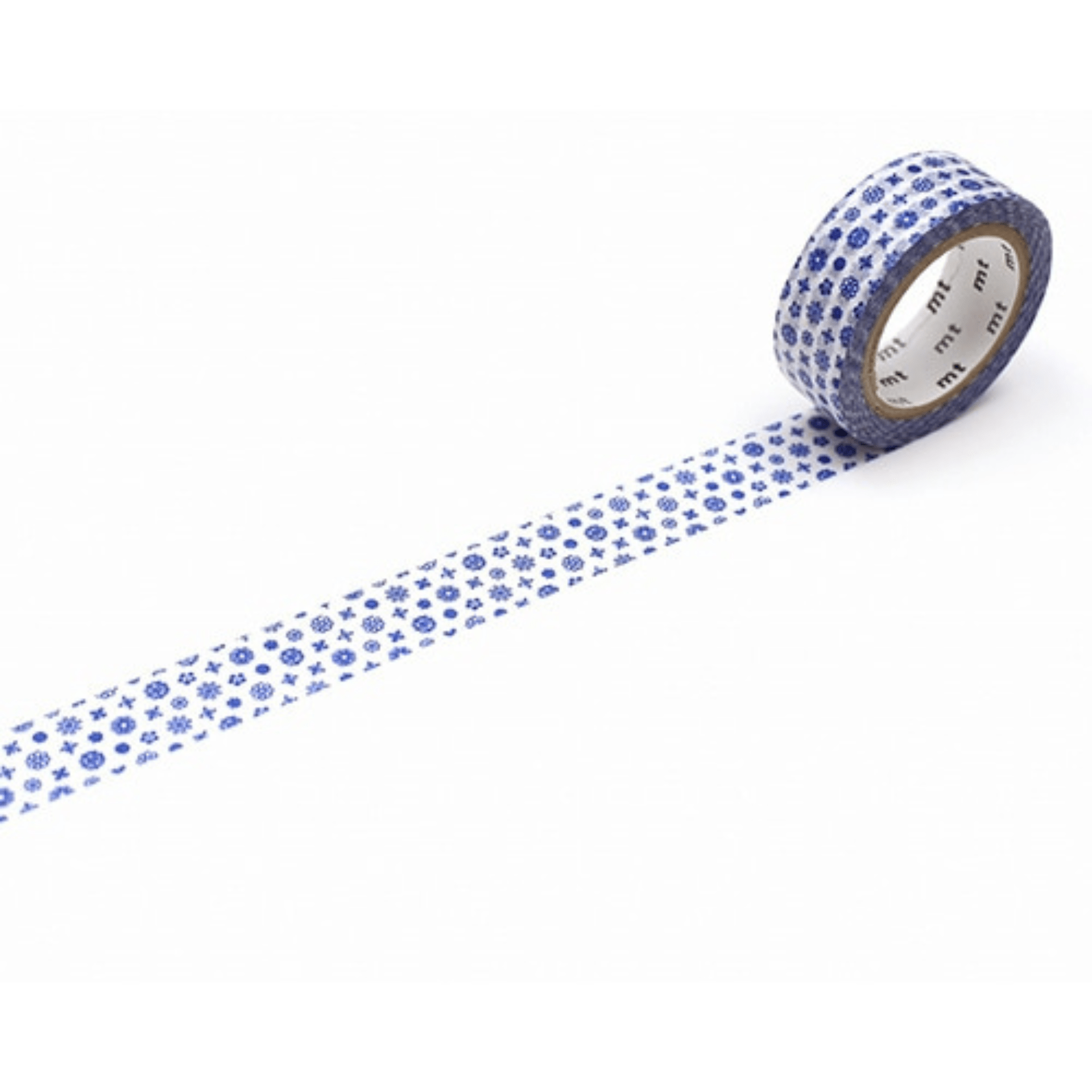 mt Washi Tape Washi tape Mt Ex - Mini Flowers Blue