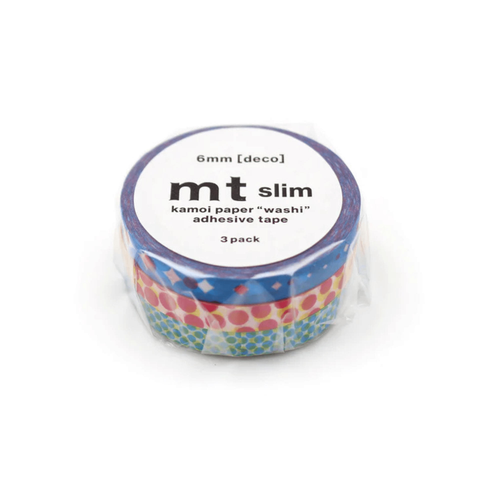 mt Washi Tape Washi tape Mt - Set da 3 Slim Deco 31